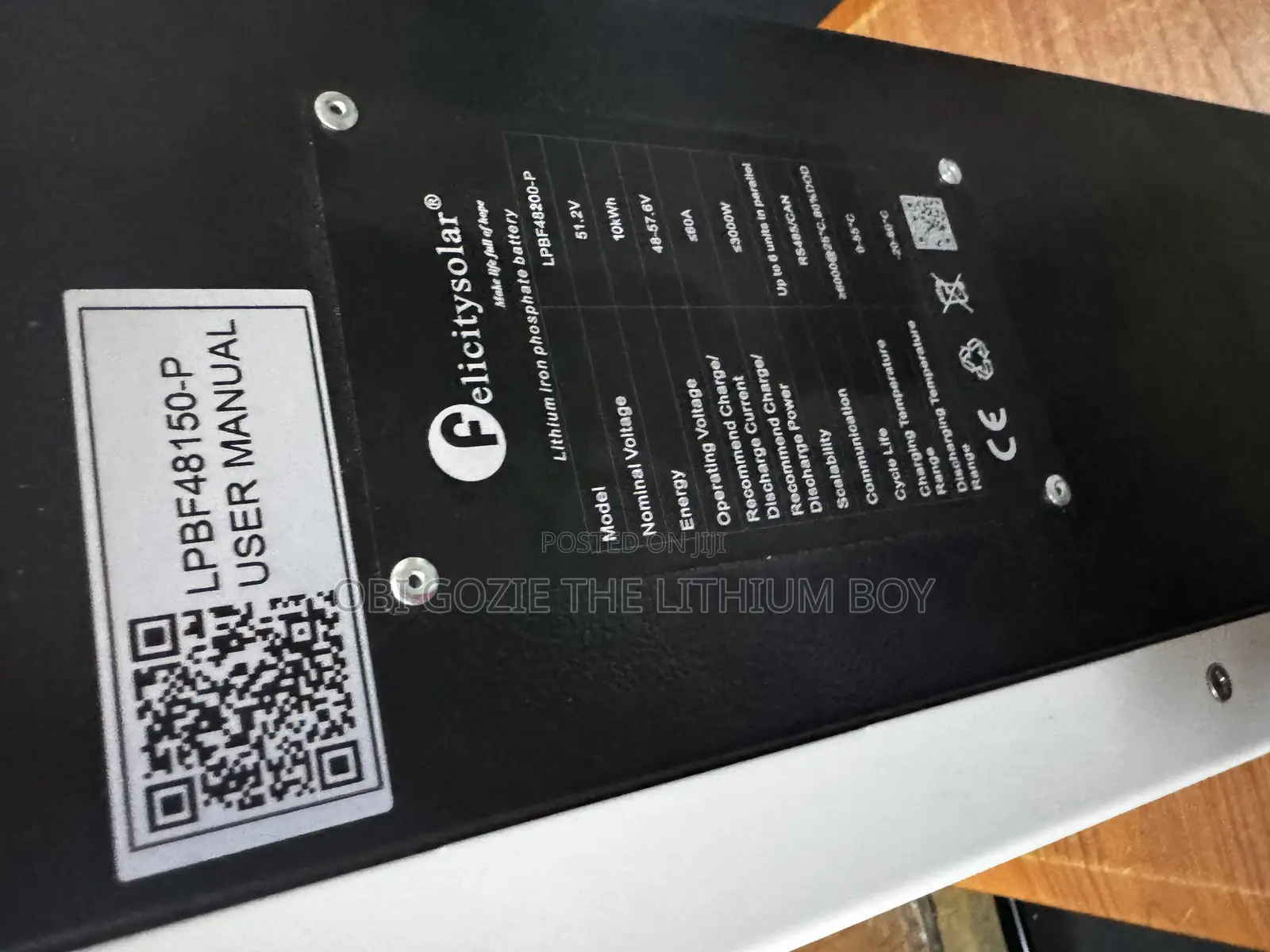 10kwh 51.2v Felicity Lithium Ion Battery. Best Felicity Salesman