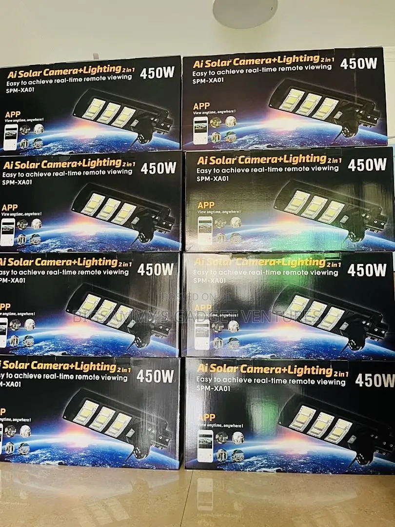 450watts Ai Solar Camera+ Street Light 2in 1