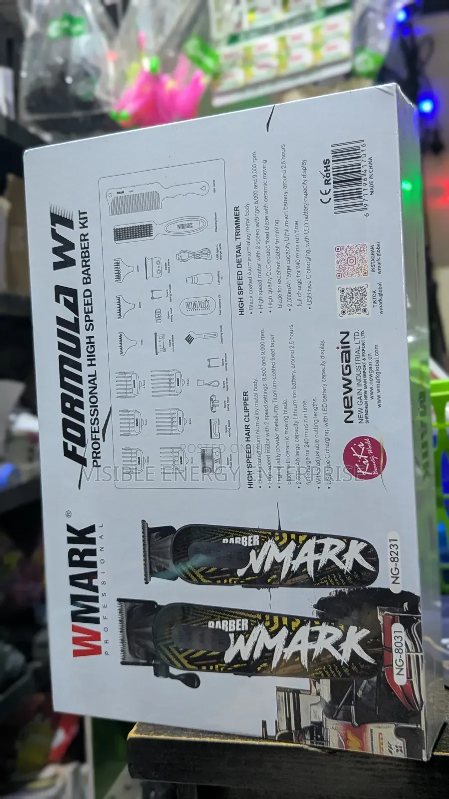 Wmark Ng-8631kit Formula W1 Professional High Speed Barber Kit
