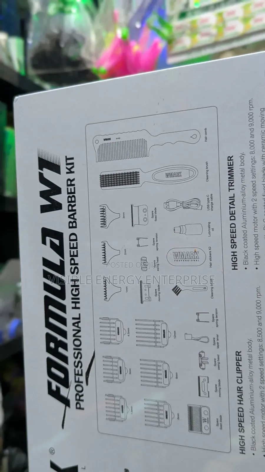 Wmark Ng-8631kit Formula W1 Professional High Speed Barber Kit
