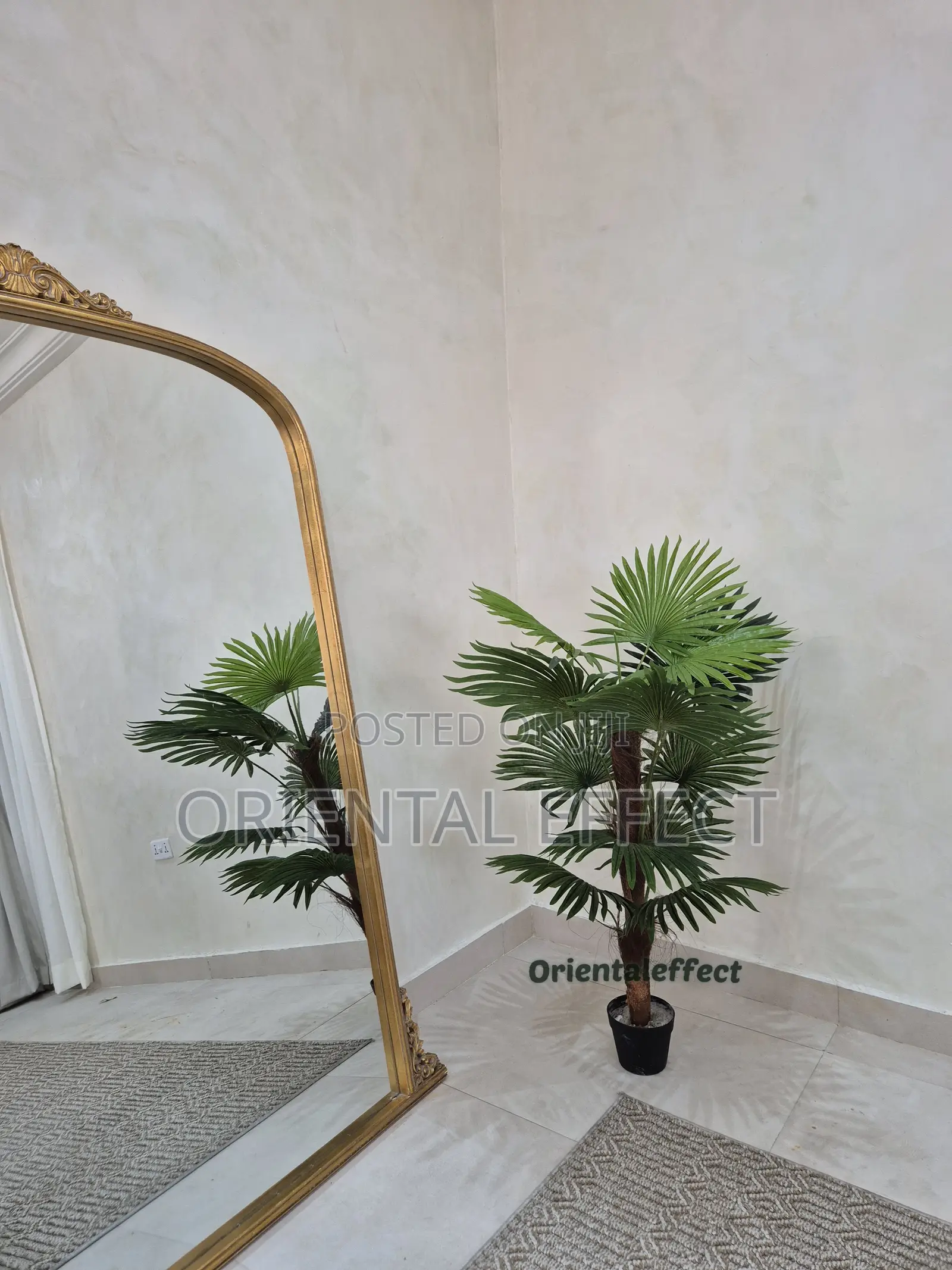 Fan Palm Artificial Plant 120cm | Realistic Indoor Decor