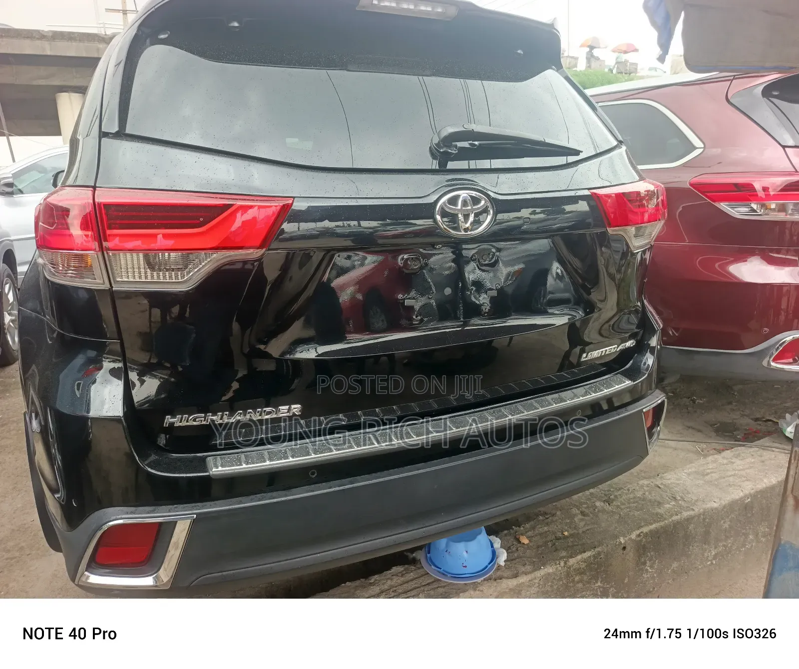 Toyota Highlander Limited Platinum 4x2 V6 (3.5L 6cyl 8A) 2018 Black