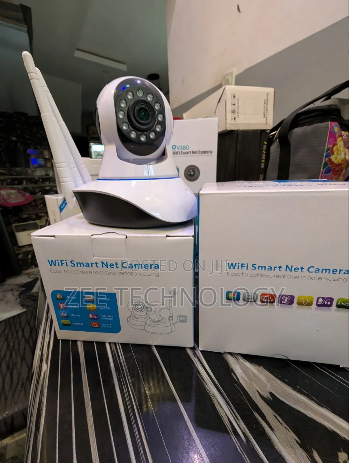 V380 Wifi Camera With Antenna 360°