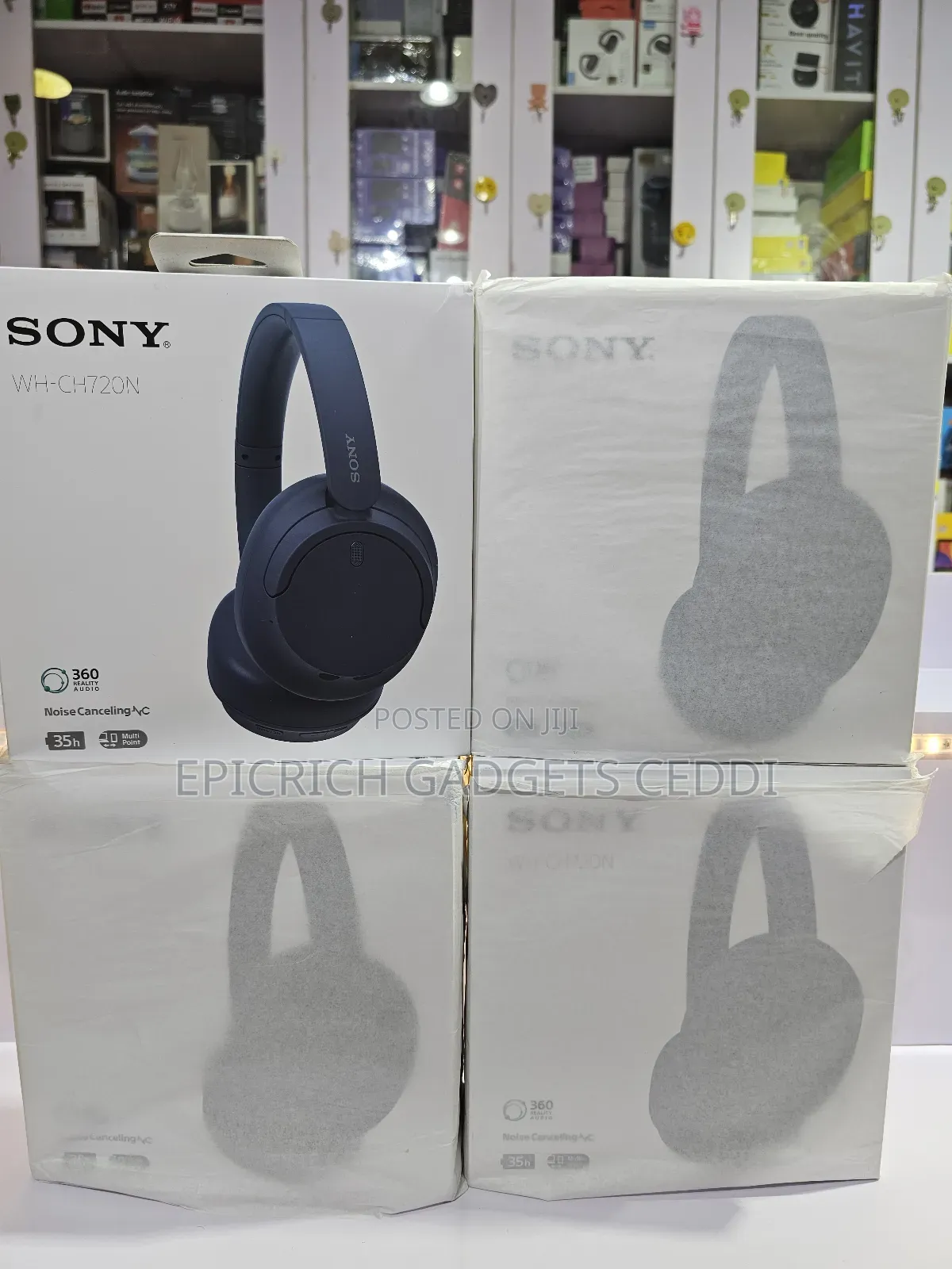 Sony Wh-Ch720n Wireless Anc Headphones 35h Battery Multipoint Bt