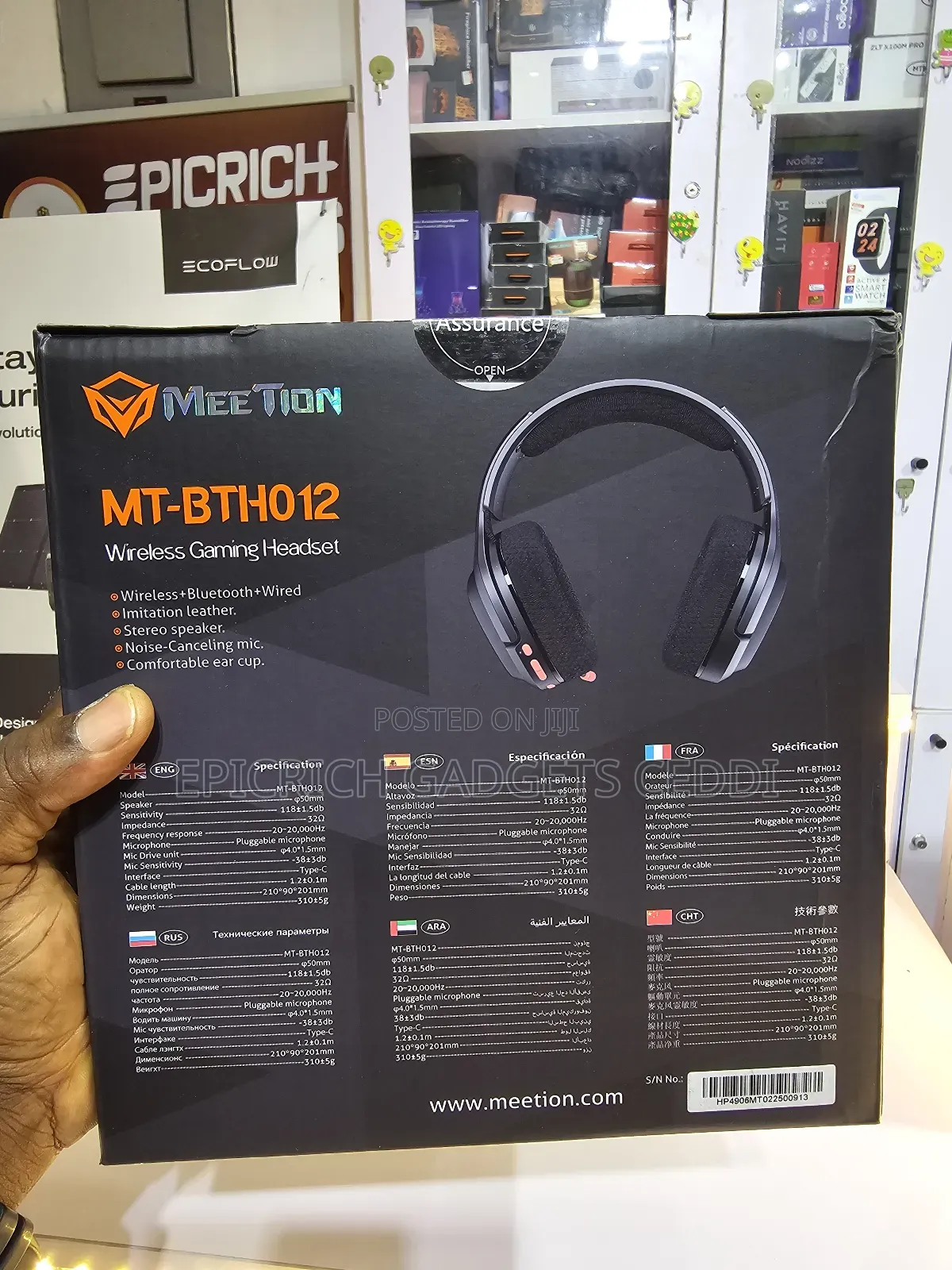 Meetion Wireless Gaming Headset Mt-Bth012 50mm 45h Battery Multi-Mode
