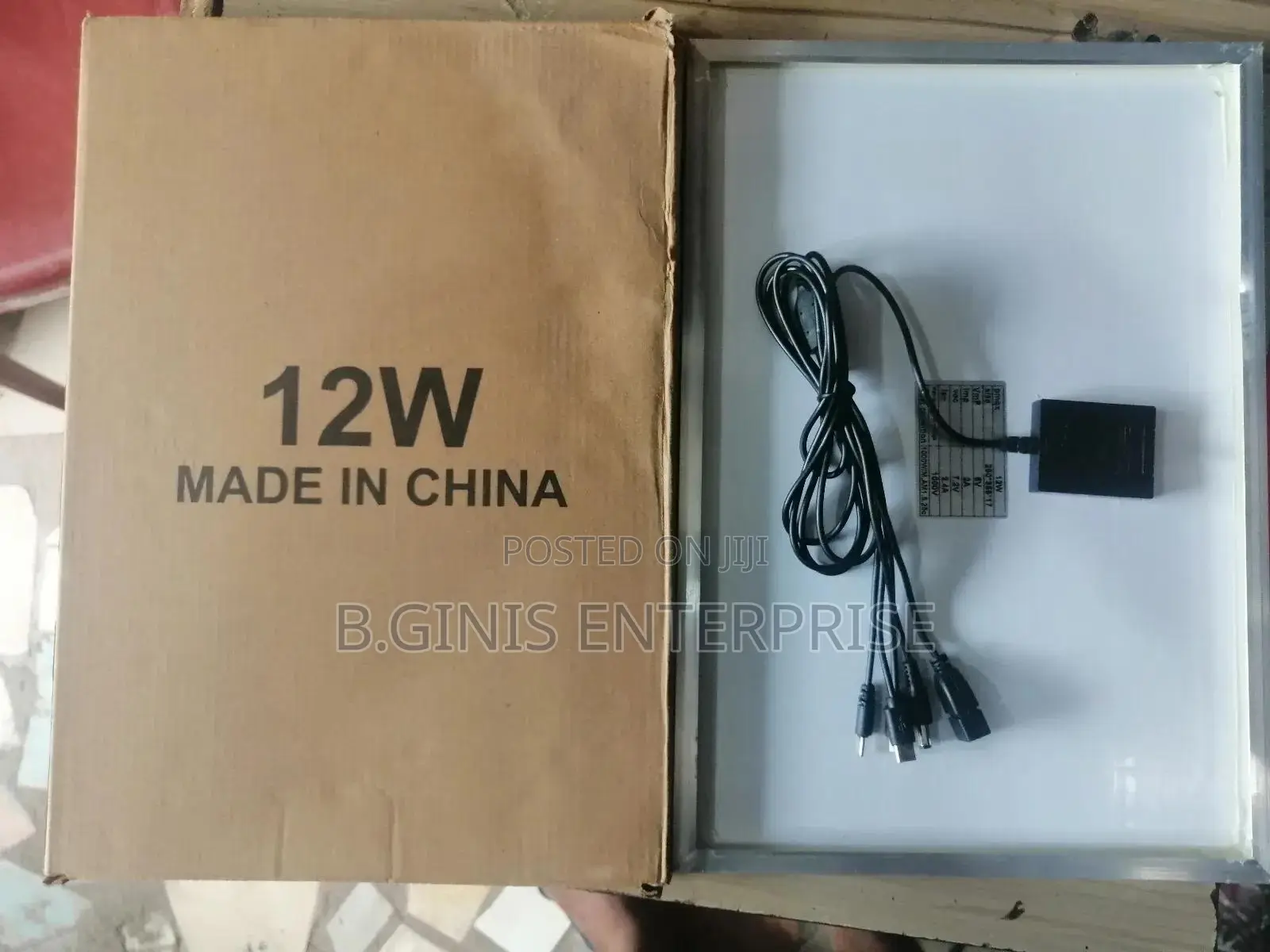 12w Panel With Charging Wire