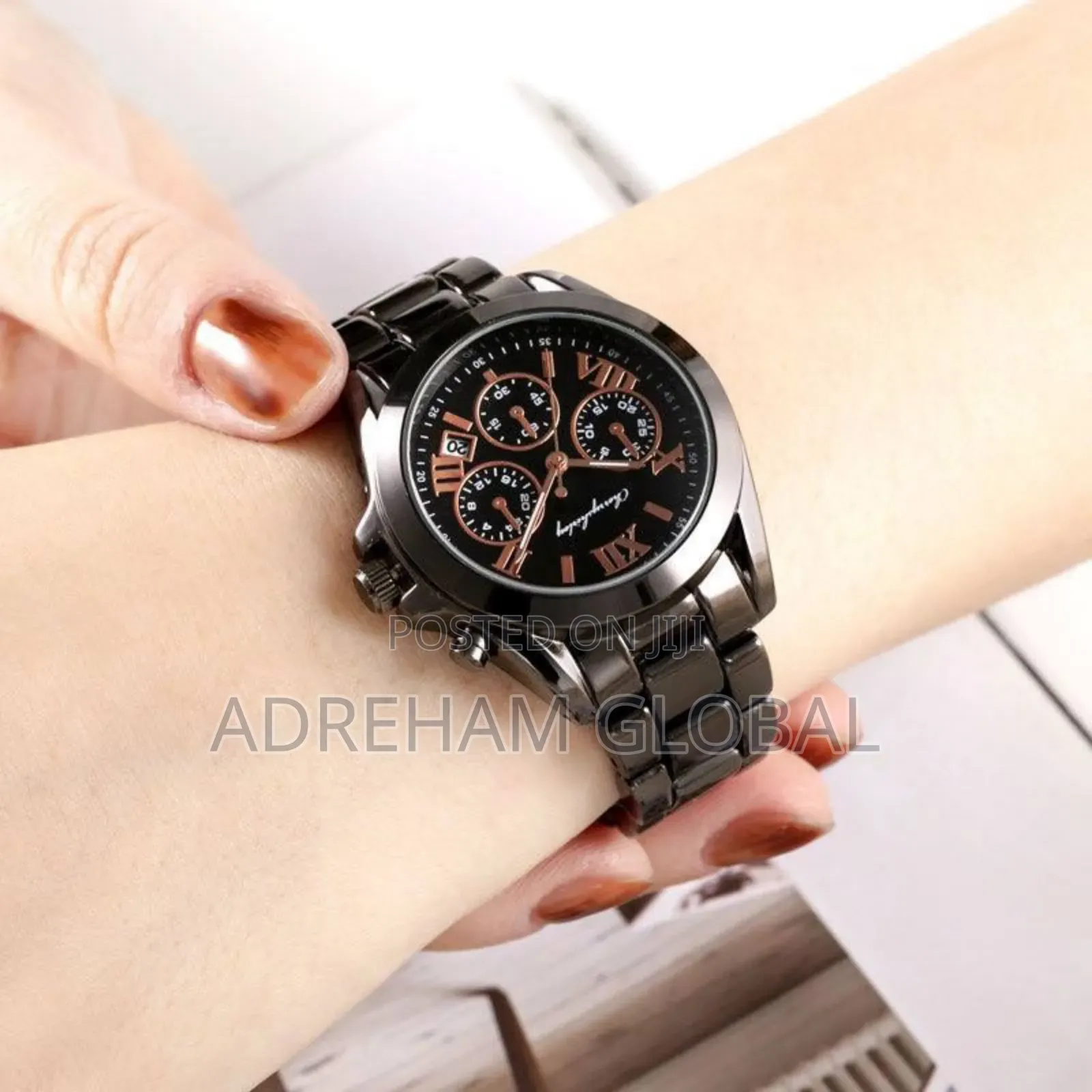 Andre Quality Mens Wristwatch With Bracelet• Comes in a Big Box••