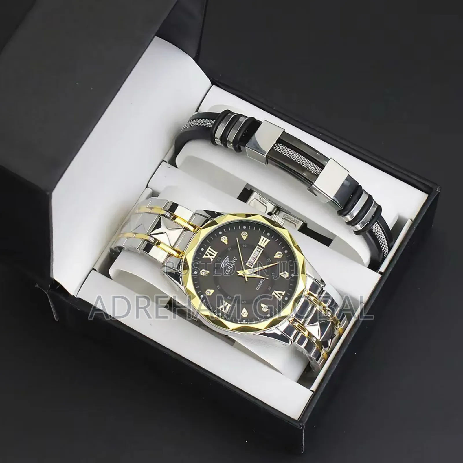 Teran Mens Quality Watch With Bracelet,Comes in a Fancy Box