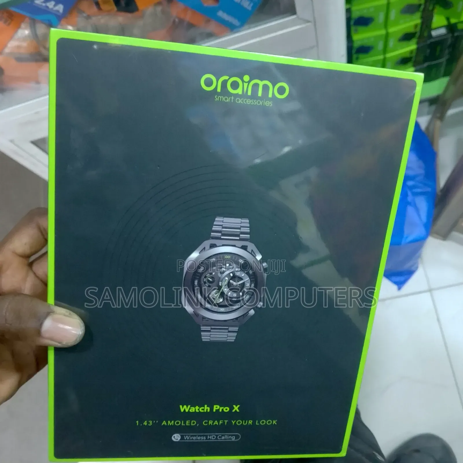 Oraimo Watch Pro X 1.43" Amoled, Craft Your Look (Wireless Hd Calling)