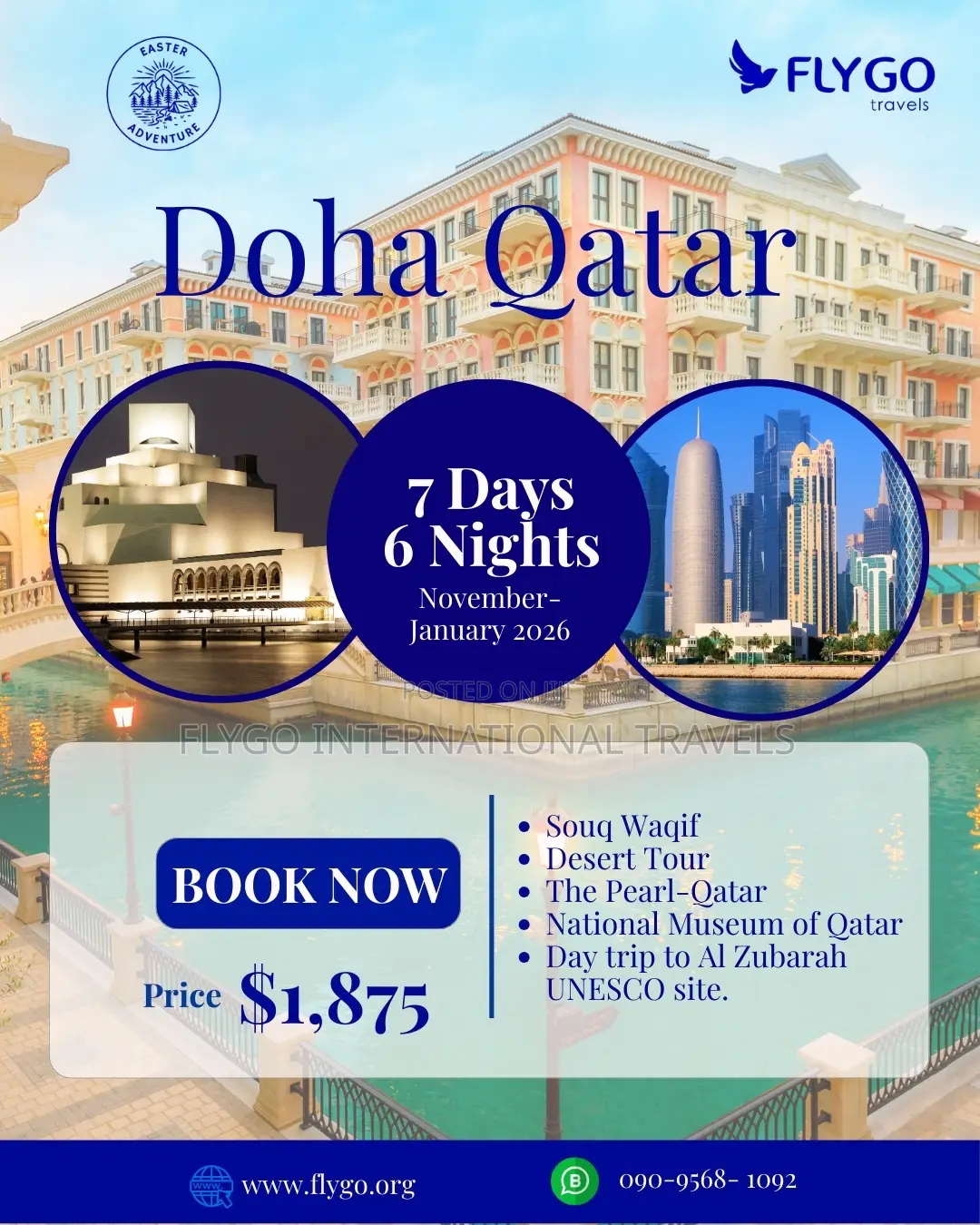 Easter 2026 Qatar Tour – Doha Souq Waqif ₦3m