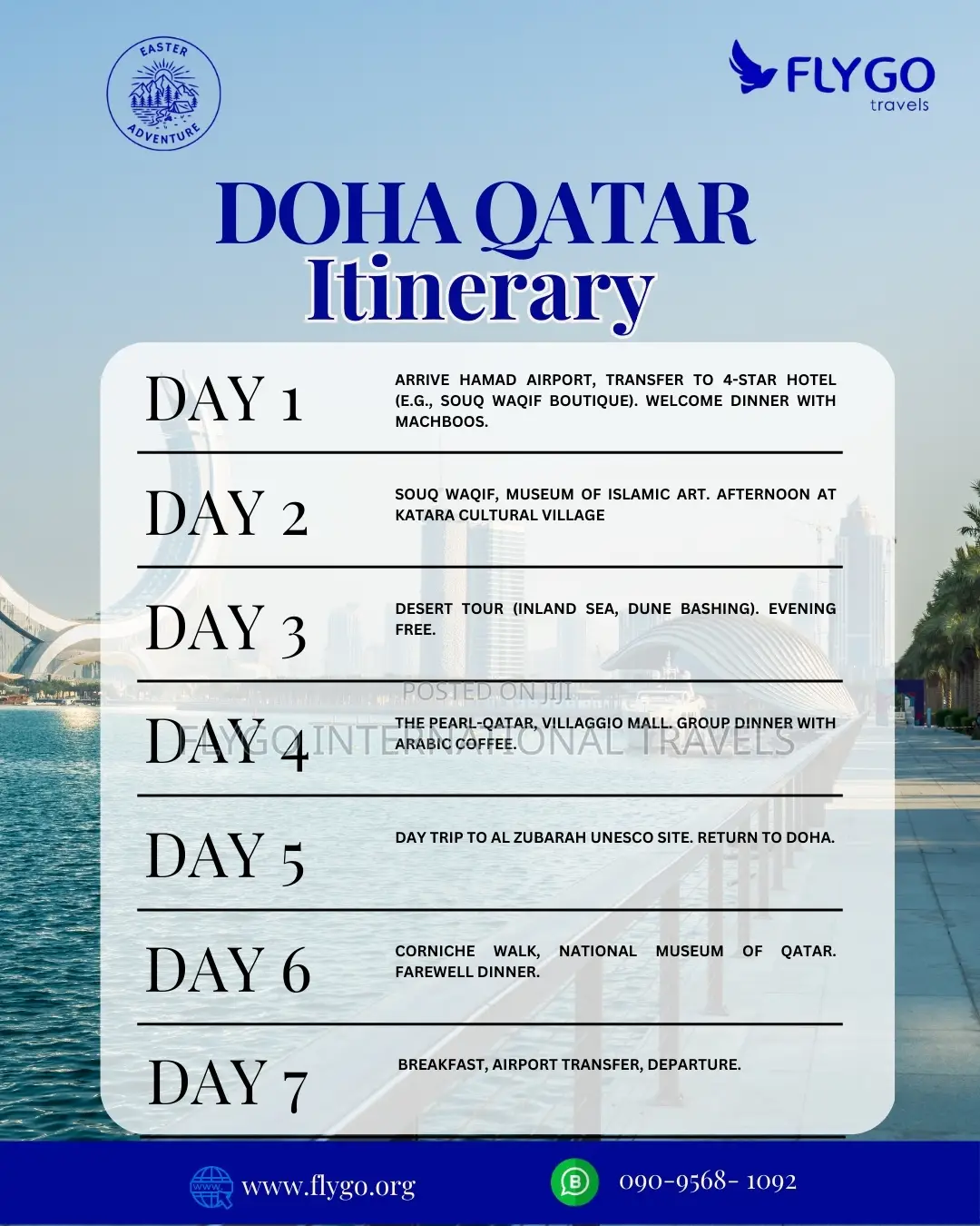 Easter 2026 Qatar Tour – Doha Souq Waqif ₦3m