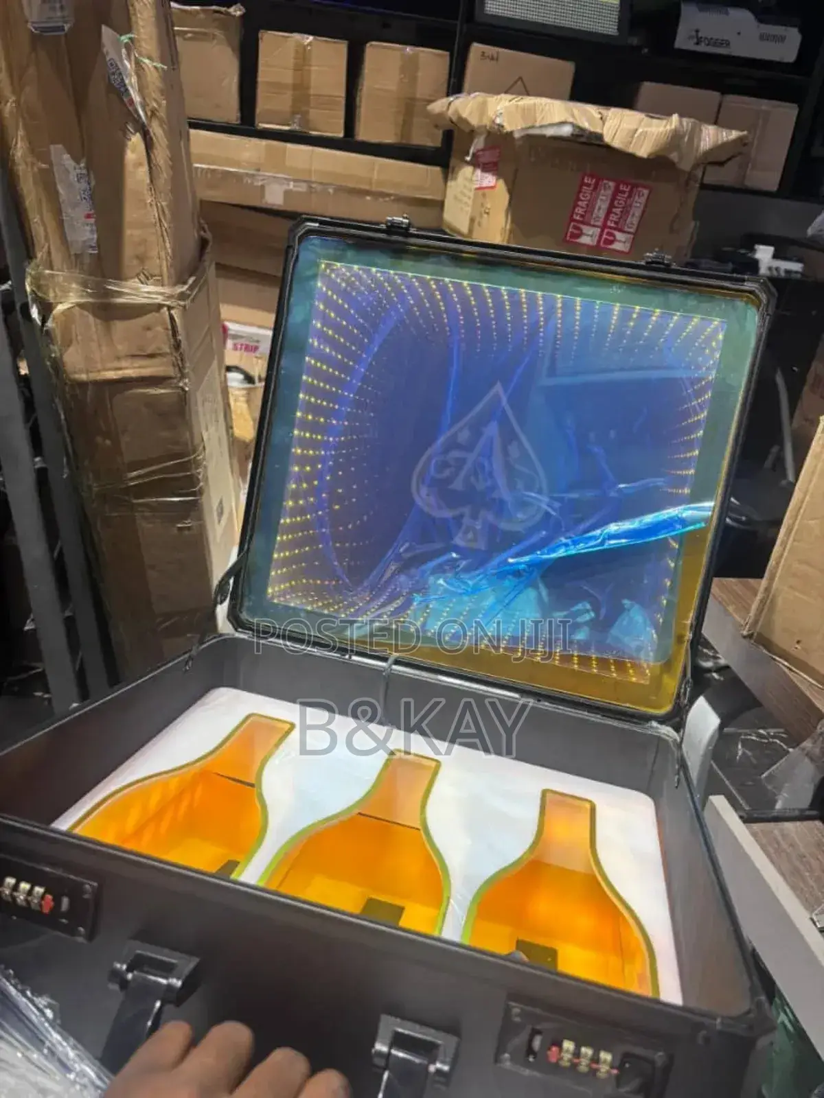 3 Bottle Led Casket