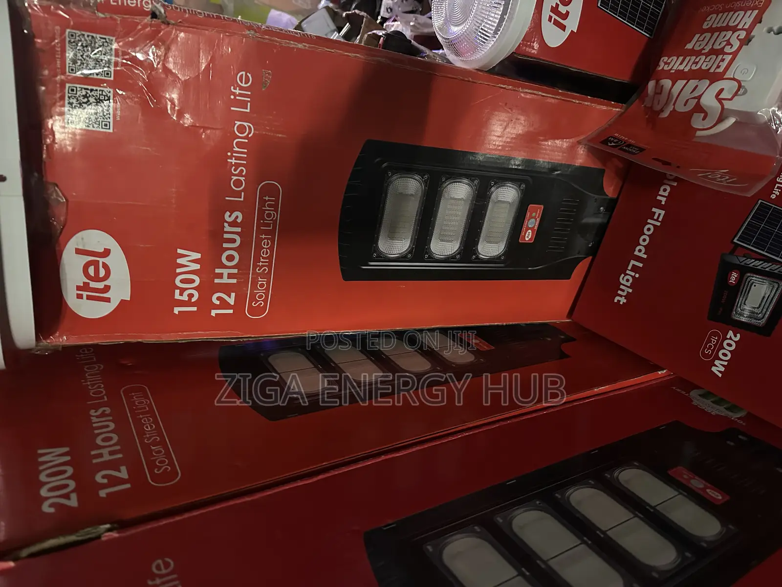 150w 3eyes Itel Solar Street Light