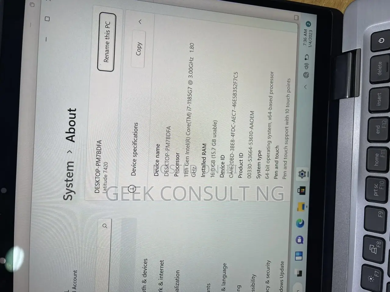 Laptop Dell Latitude 7420 16GB Intel Core i7 SSD 512GB