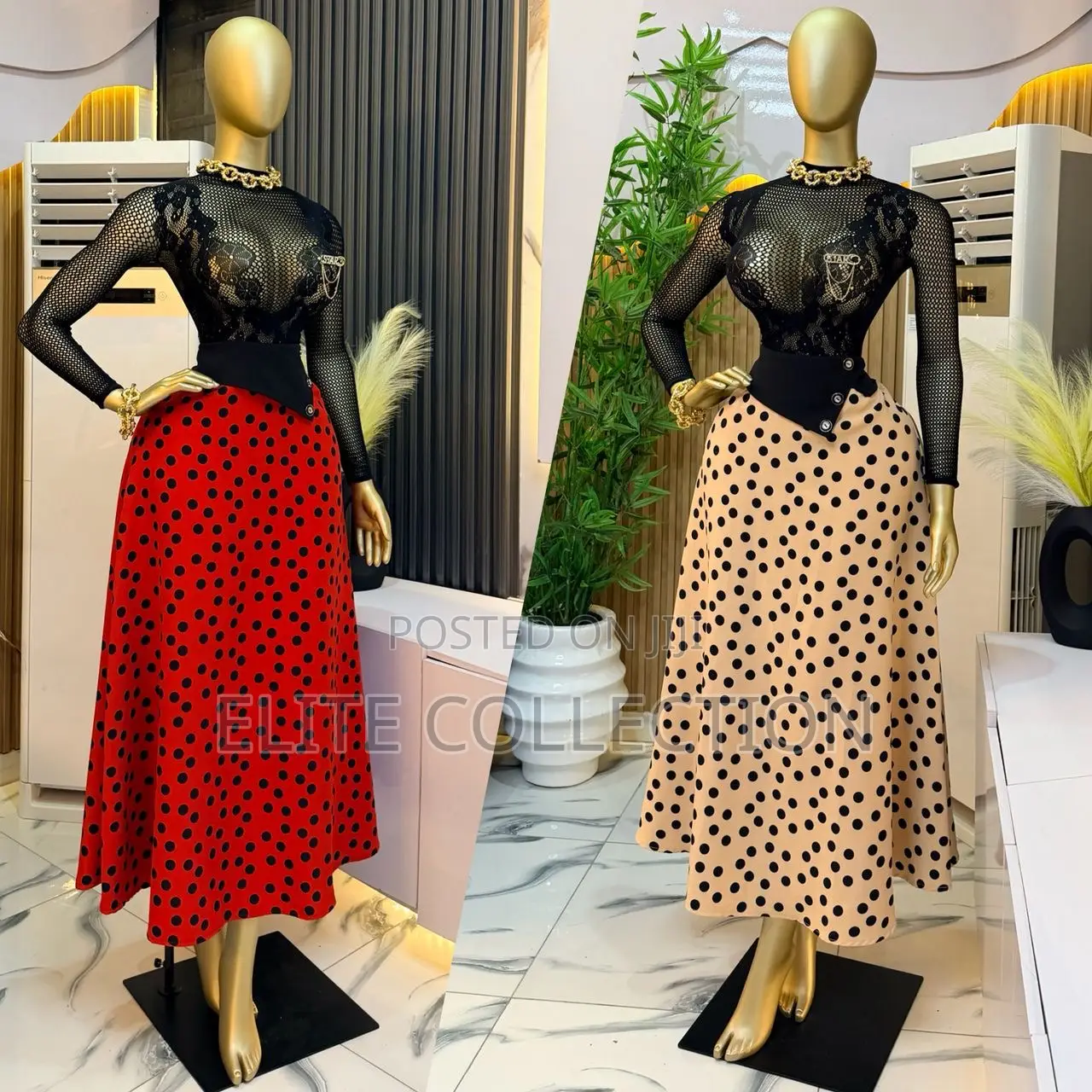 Luxury Turkey  Polka Dot Skirt Size: 38, 40, 42, 44, 46