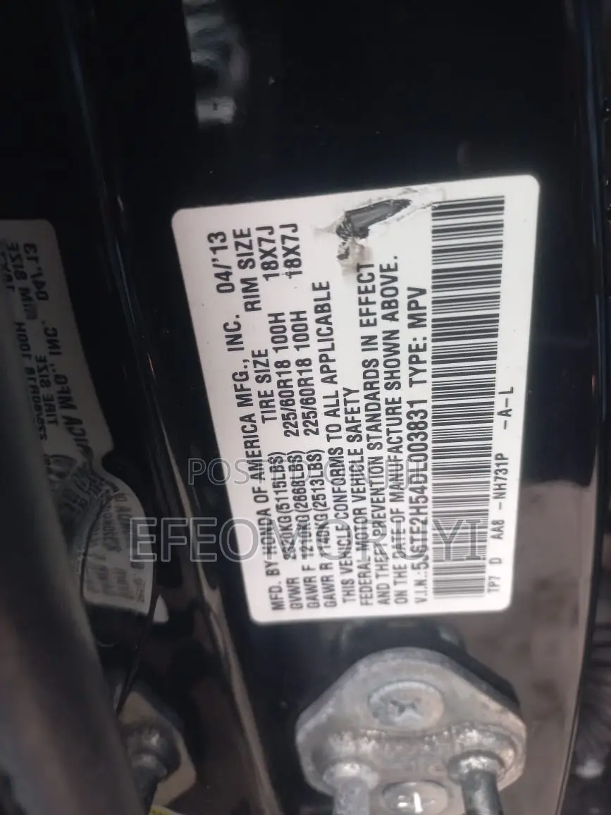 Honda Crosstour 3.5 FWD 2013 Black