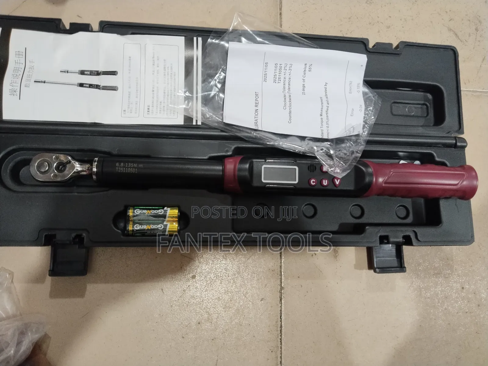 Digital Torque Wrench 6.8-135 Nm 3/8"