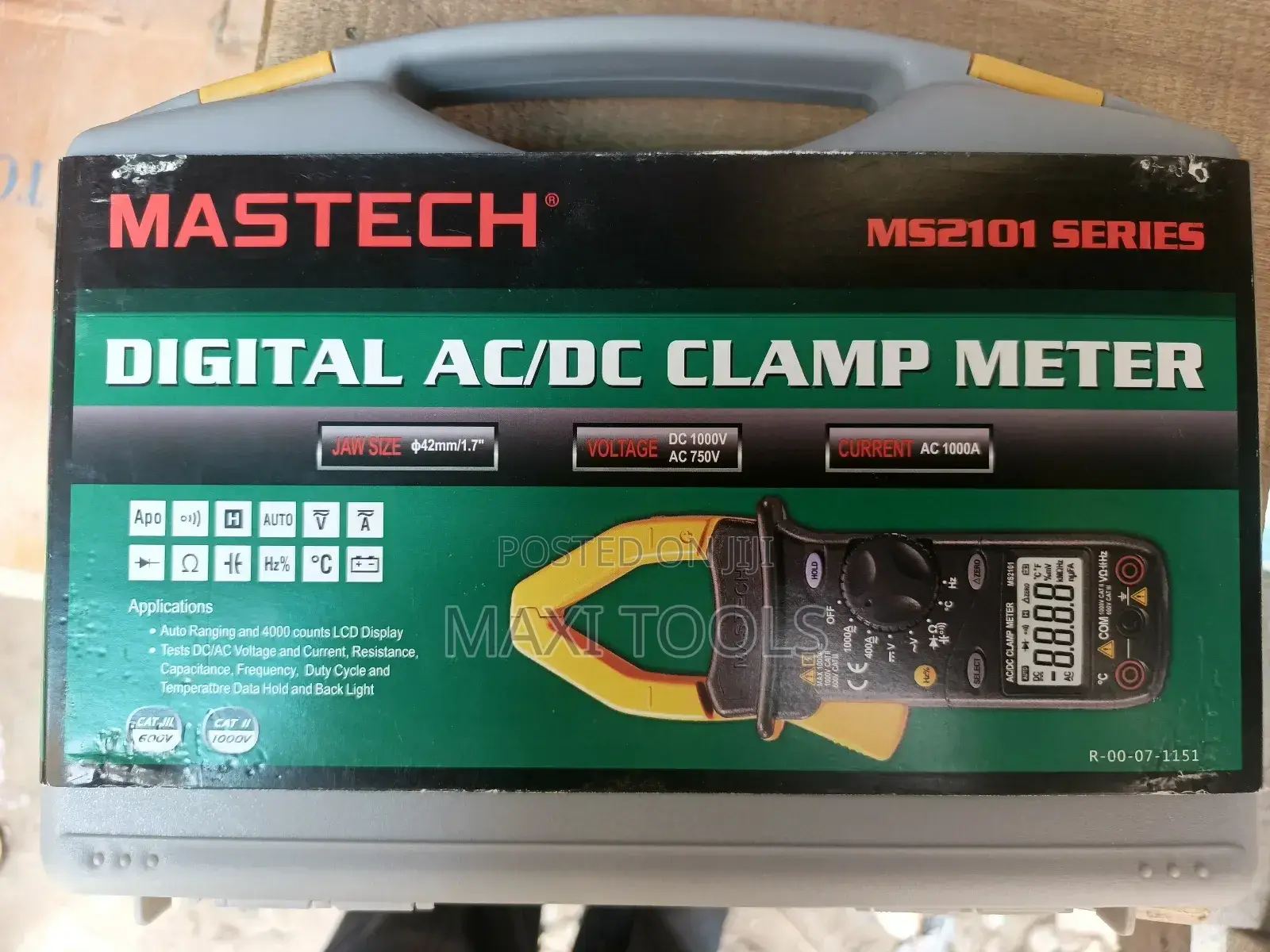 Mastech Ms2101 Ac/Dc Digital Clamp Meter.
