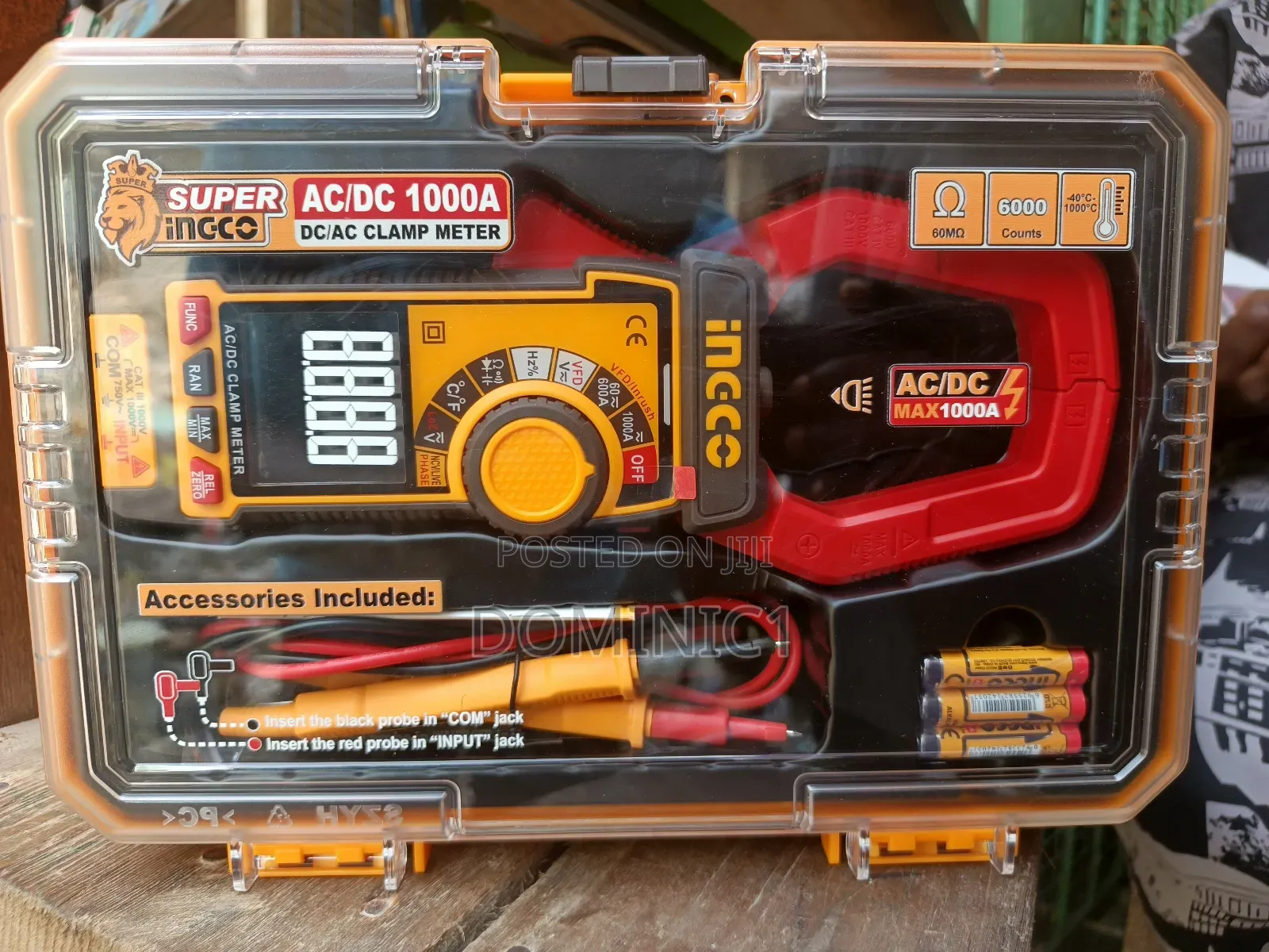 Ingco Ac/Dc 1000a Digital Clamp Meter (Likely Model Dcm10004