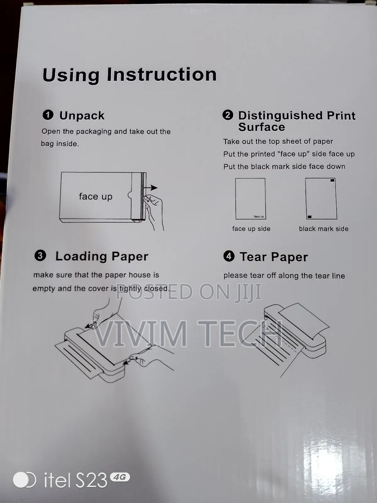 Portable A4 Thermal Printer And Paper