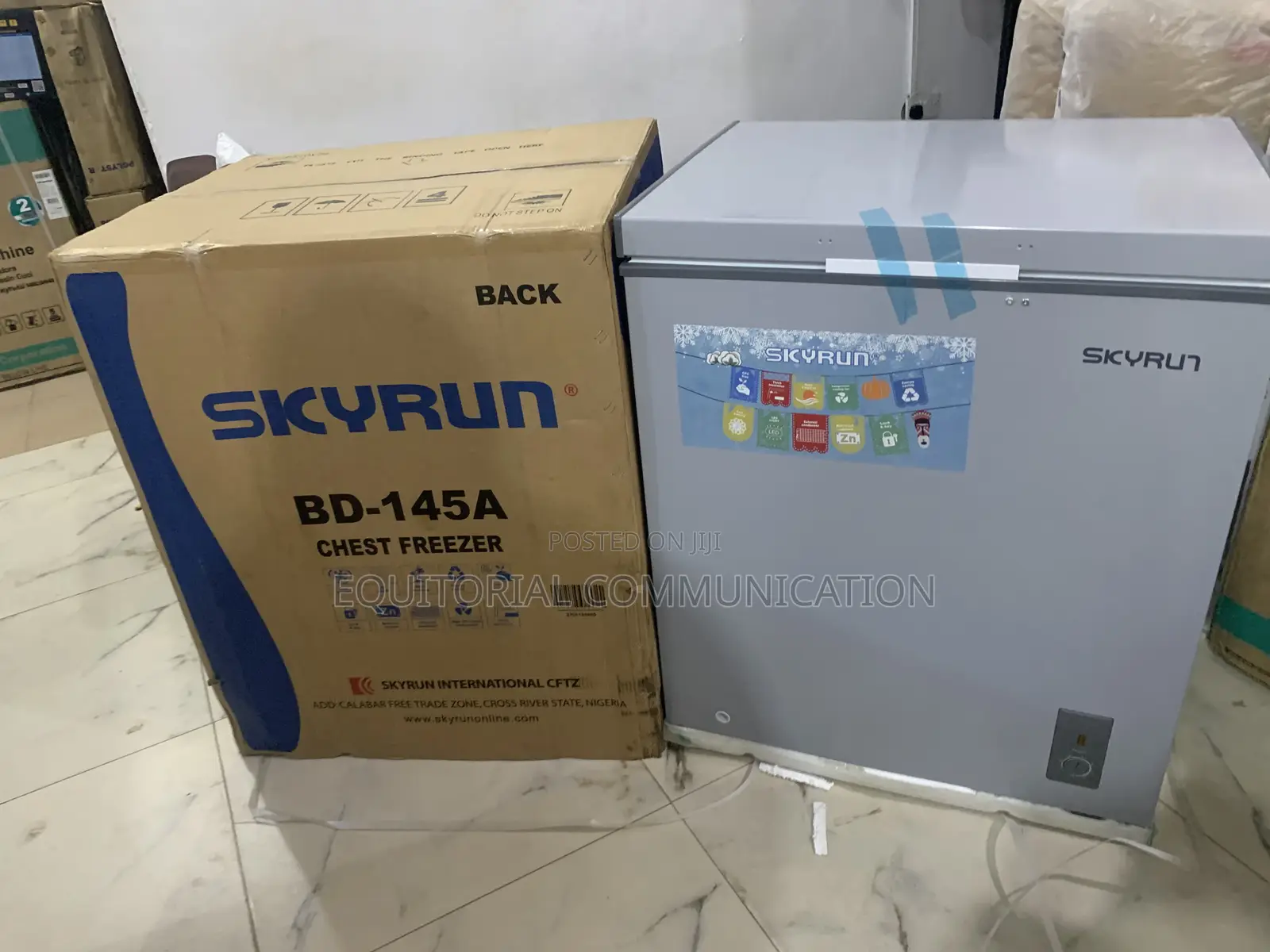 Skyrun Bd-145a Chest Freezer With Storage Basket