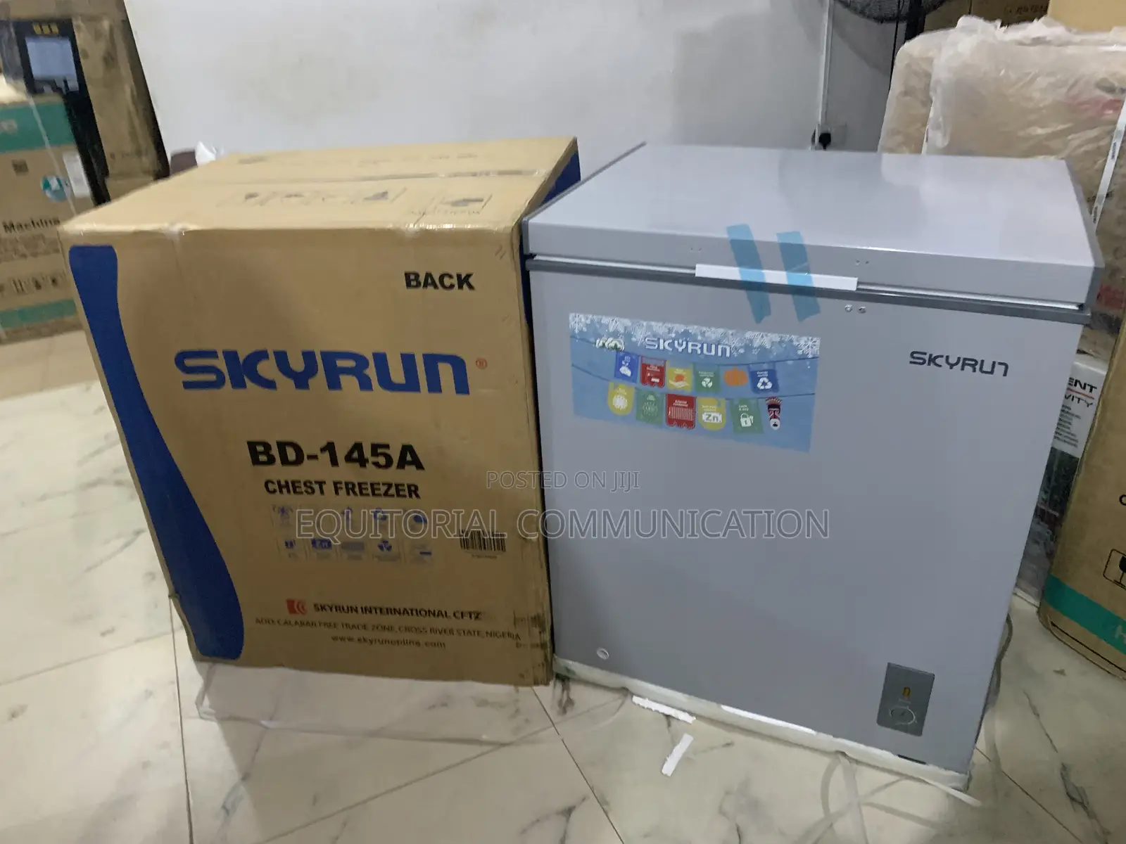 Skyrun Bd-145a Chest Freezer With Storage Basket