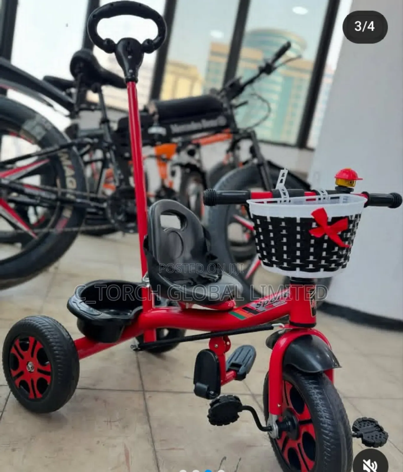 Red Stroller Tricycle