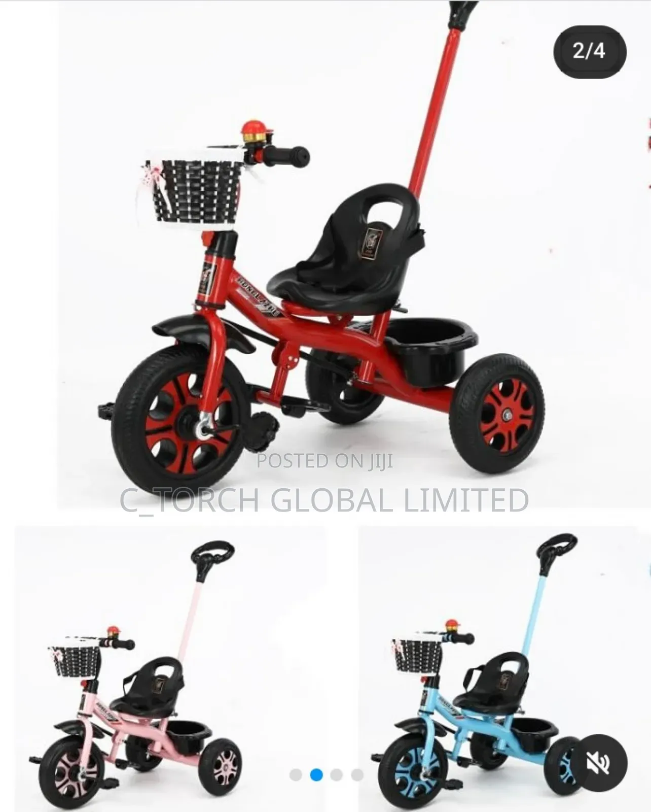 Red Stroller Tricycle