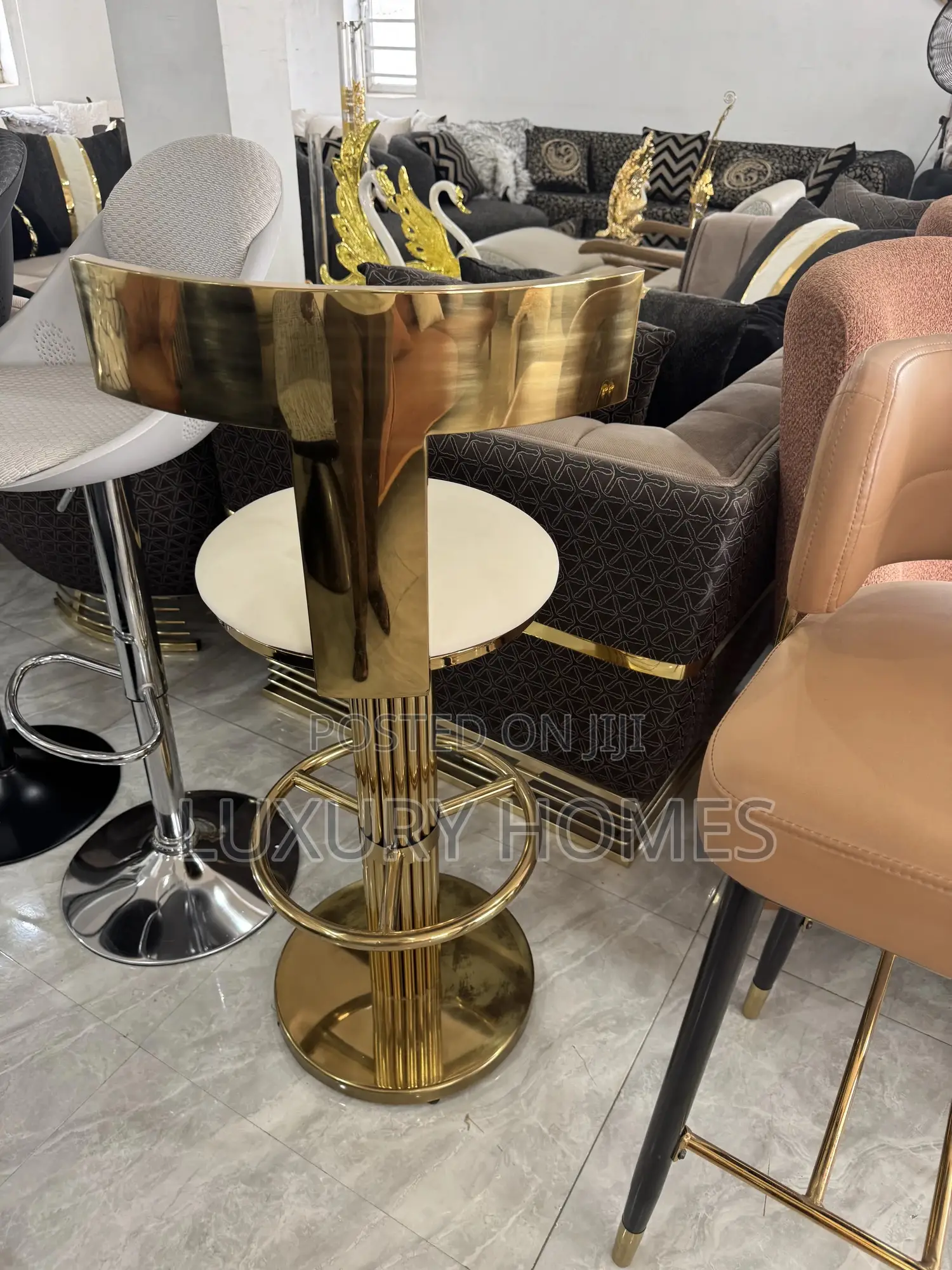 Golden Bar Stool