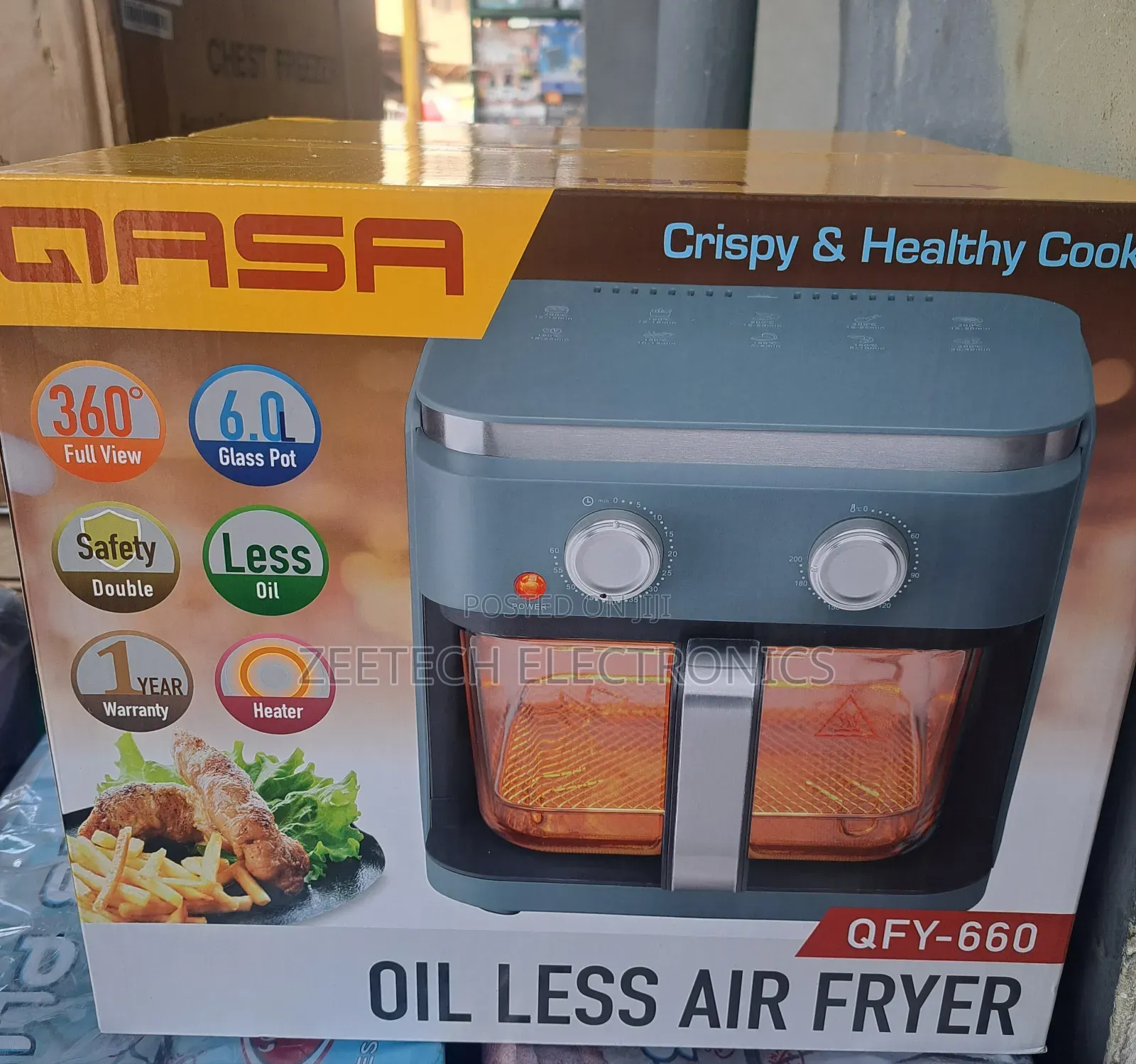 Qasa 6l Oil Less Air Fryer