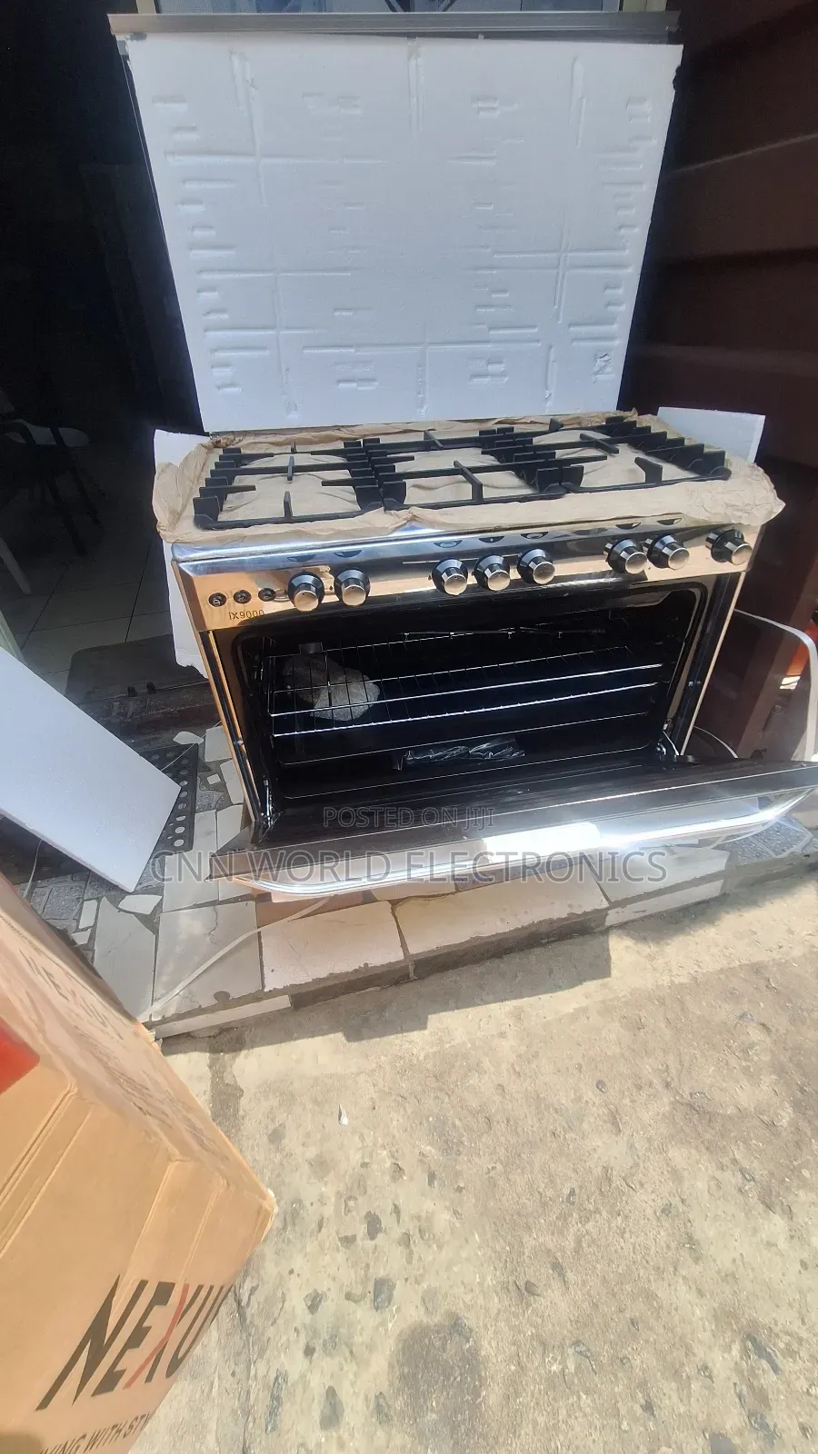 New Nexus 90 By 60 Standing Gas Cooker (5 Burners) With Oven Automatic
