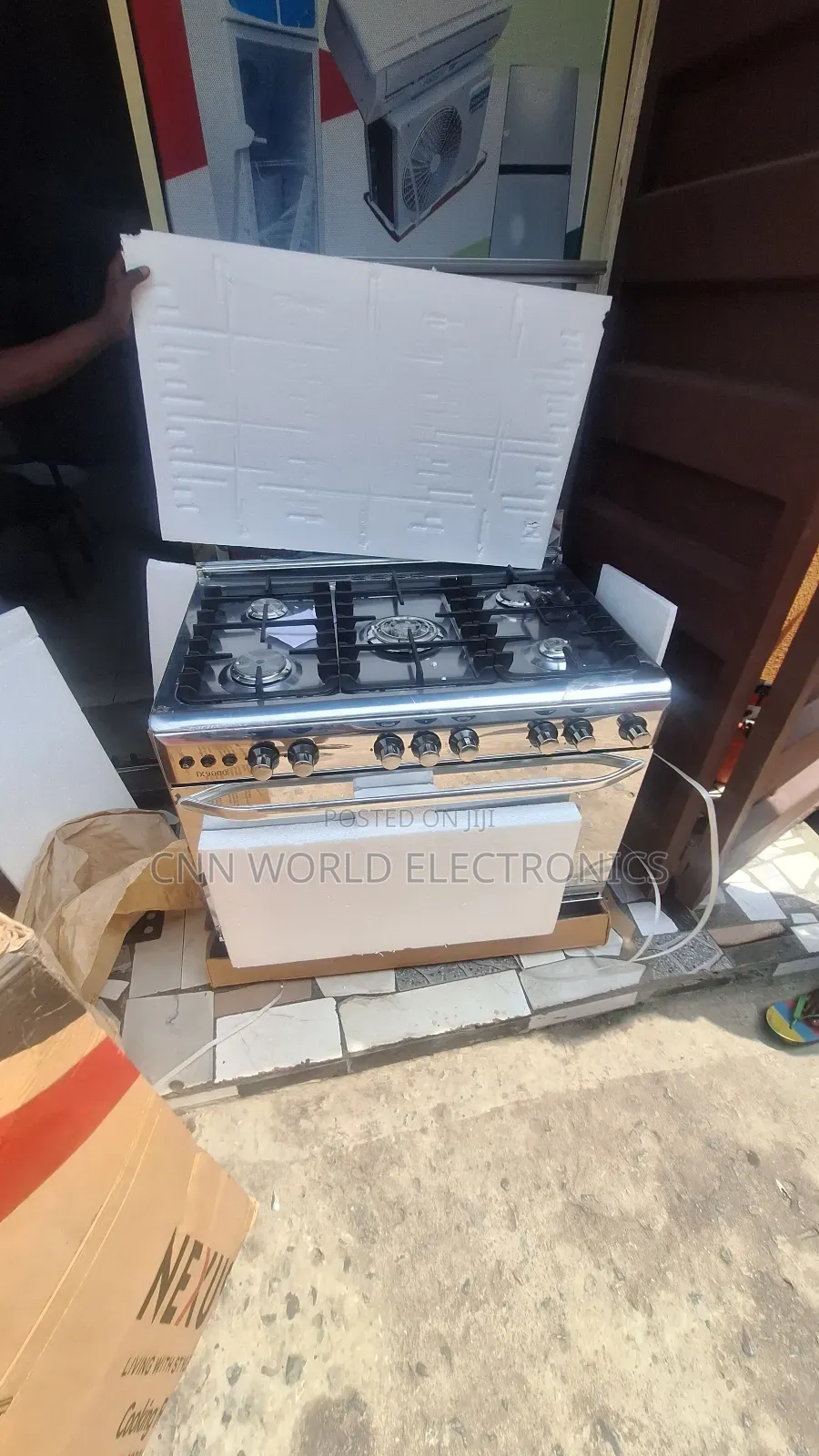 New Nexus 90 By 60 Standing Gas Cooker (5 Burners) With Oven Automatic