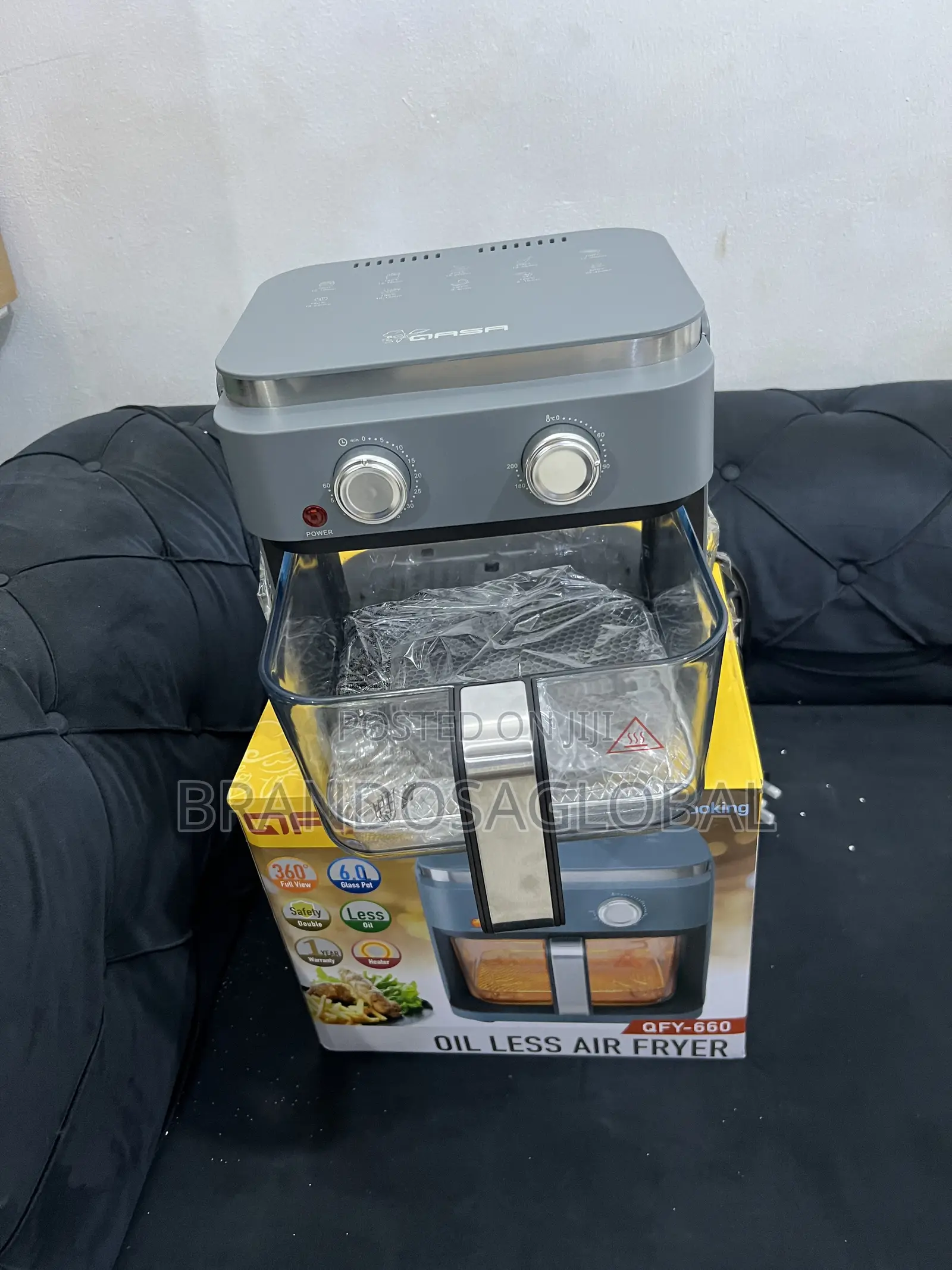 Qasa 6l Oil Free Air Fryer Designed for Family Meal Portions [Qfy 660]