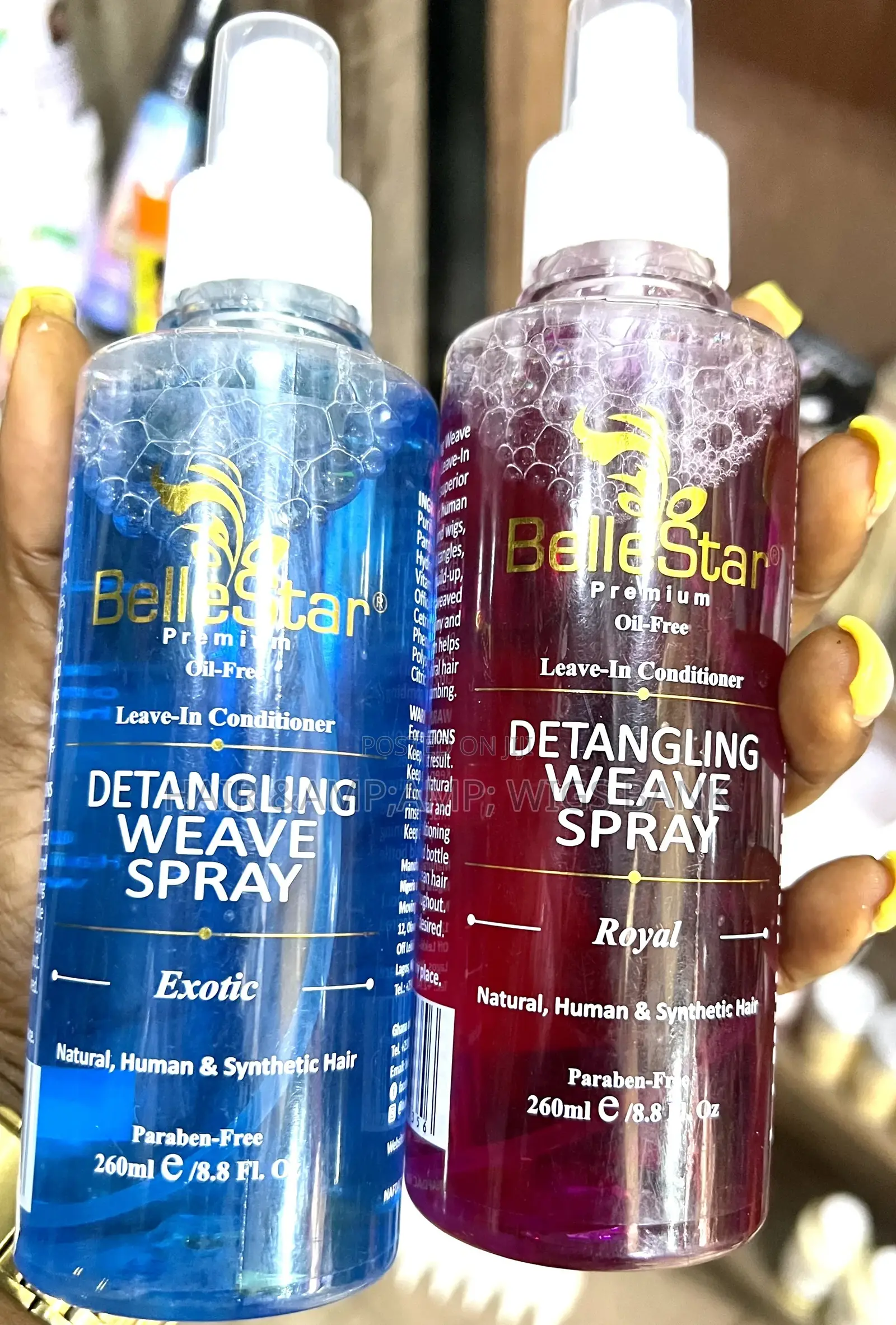 Bella Star Oil Free Leav in Conditioner Detangling Spray