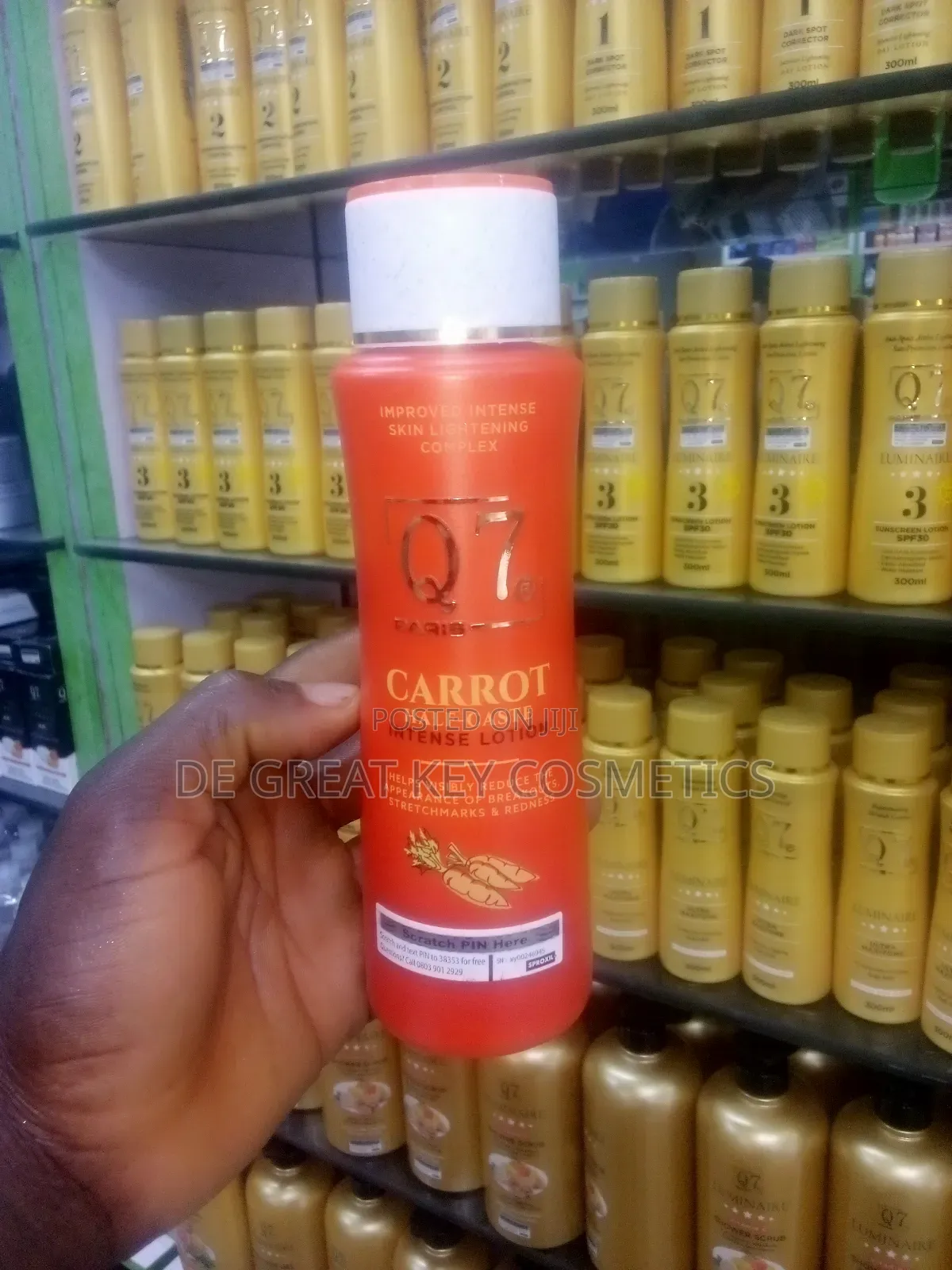 Q7 Carrot Half Cast Intense Lotion