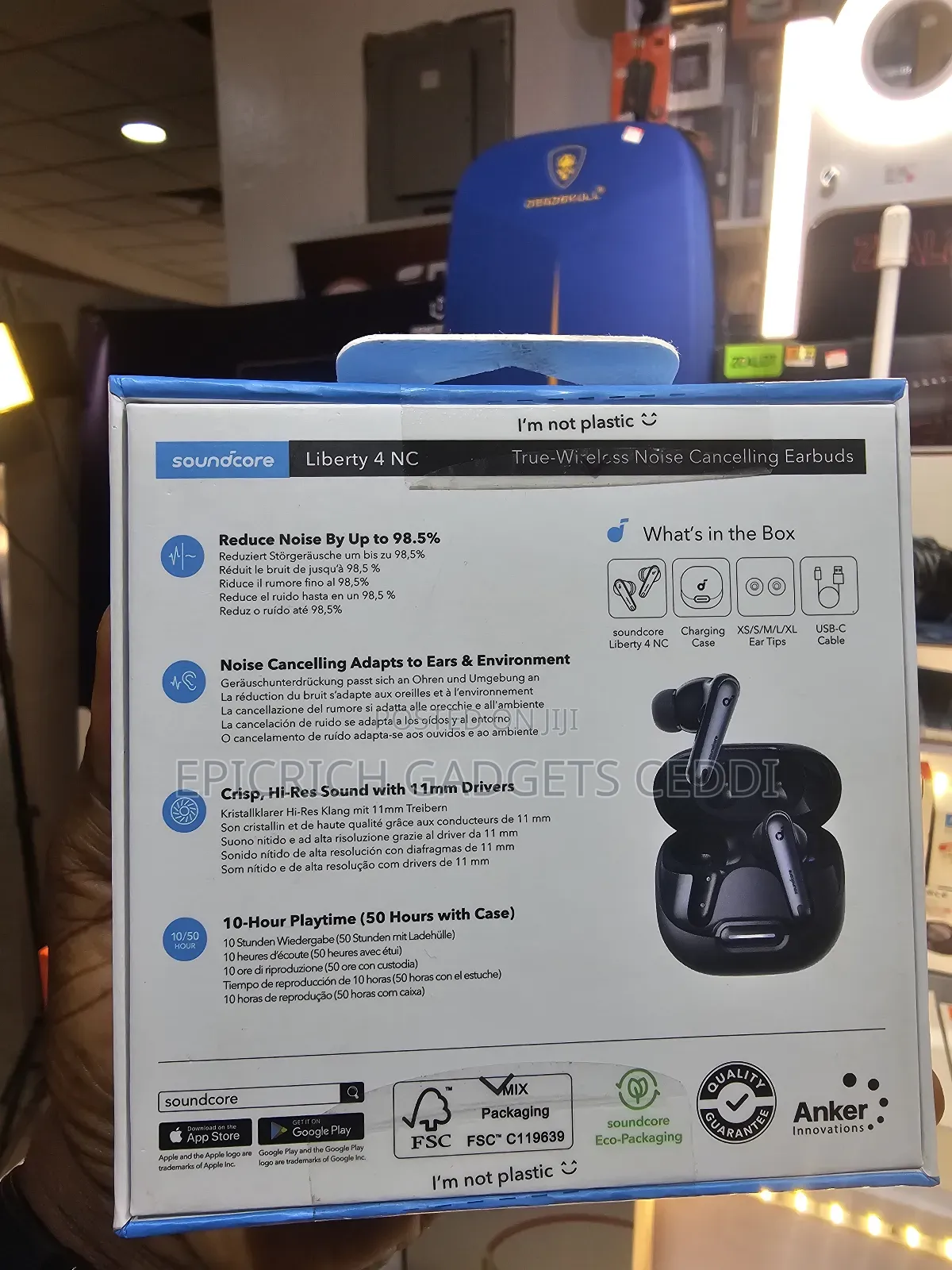 Anker Soundcore Liberty 4 Nc Anc Wireless Earbuds 50h Ldac Hi-Res