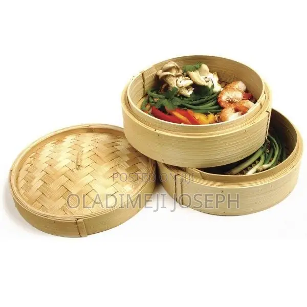 Bamboo Steamer Basket With Cover