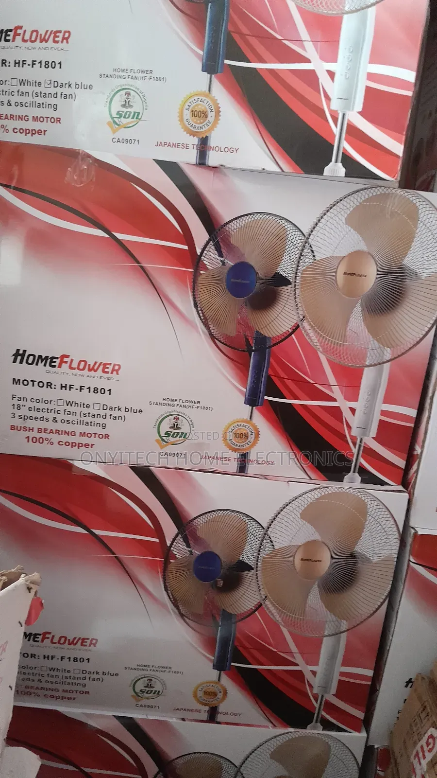 Homeflower Standing Fan 18inches