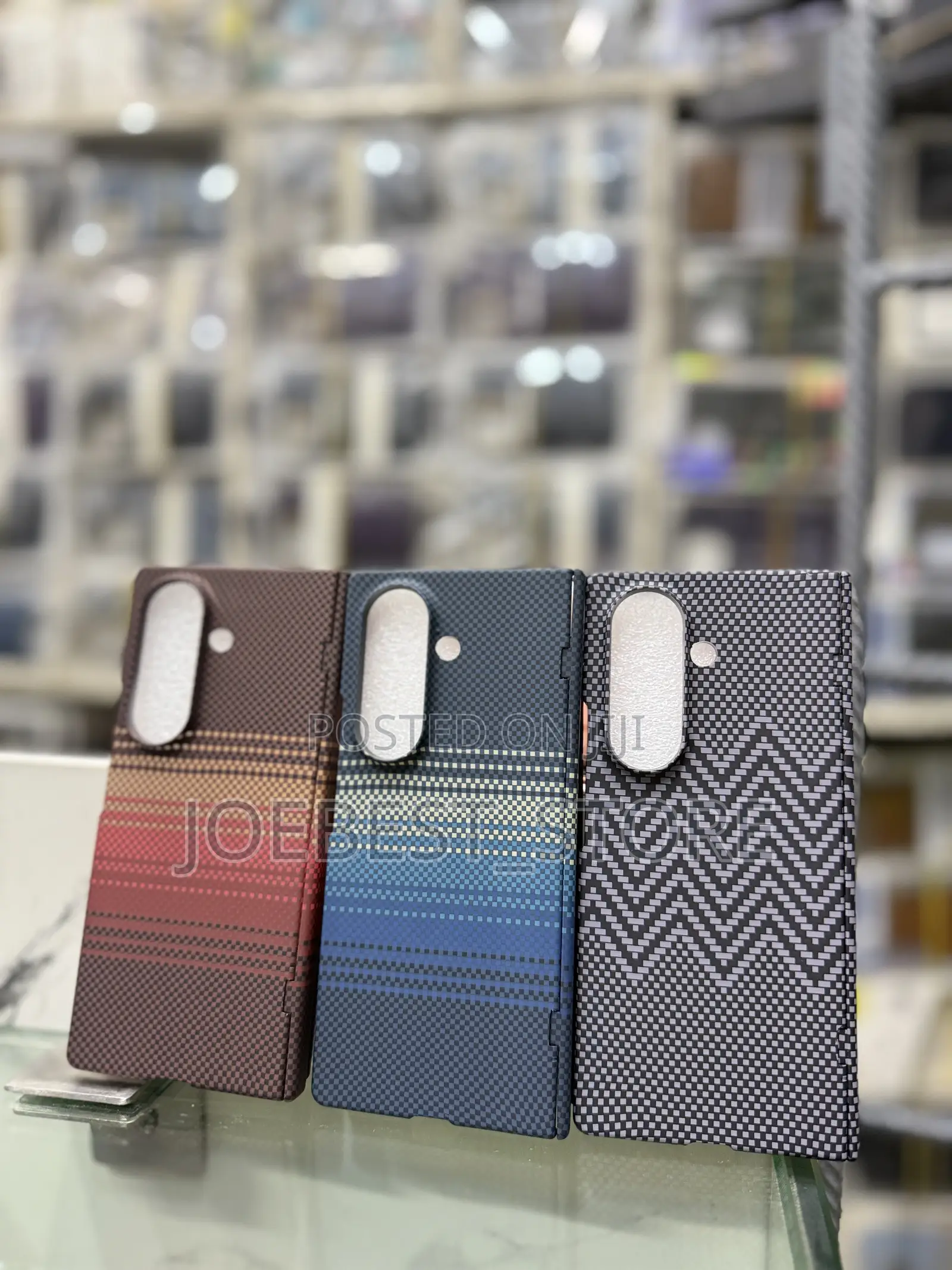 Samsung Galaxy Z Fold 7,6,5,4 Ultra Slim Carbon Fiber Case With Glass