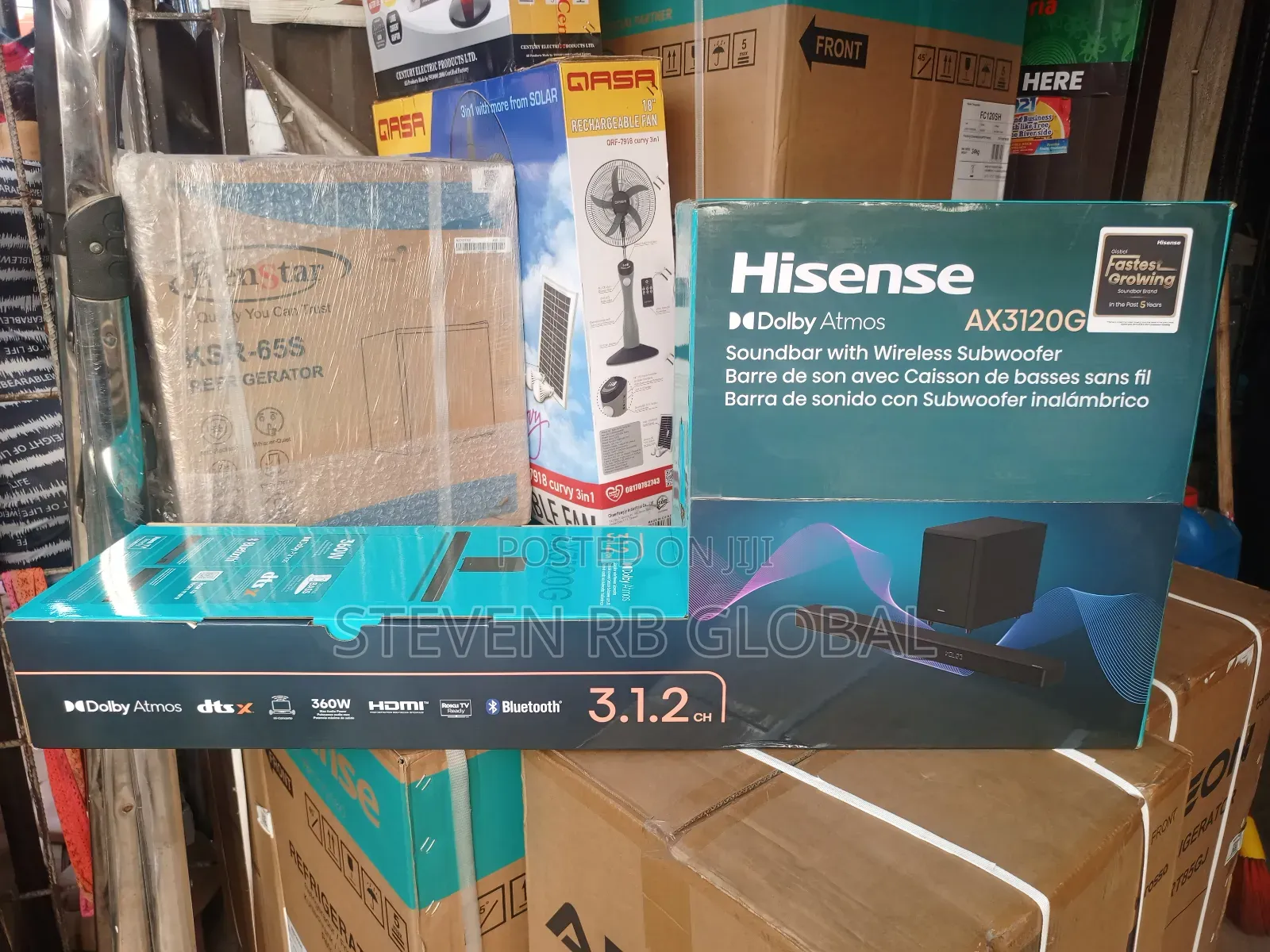 Hisense 360w Soundbar With Subwoofer 3.1.2ch | Aud 3120-Ax