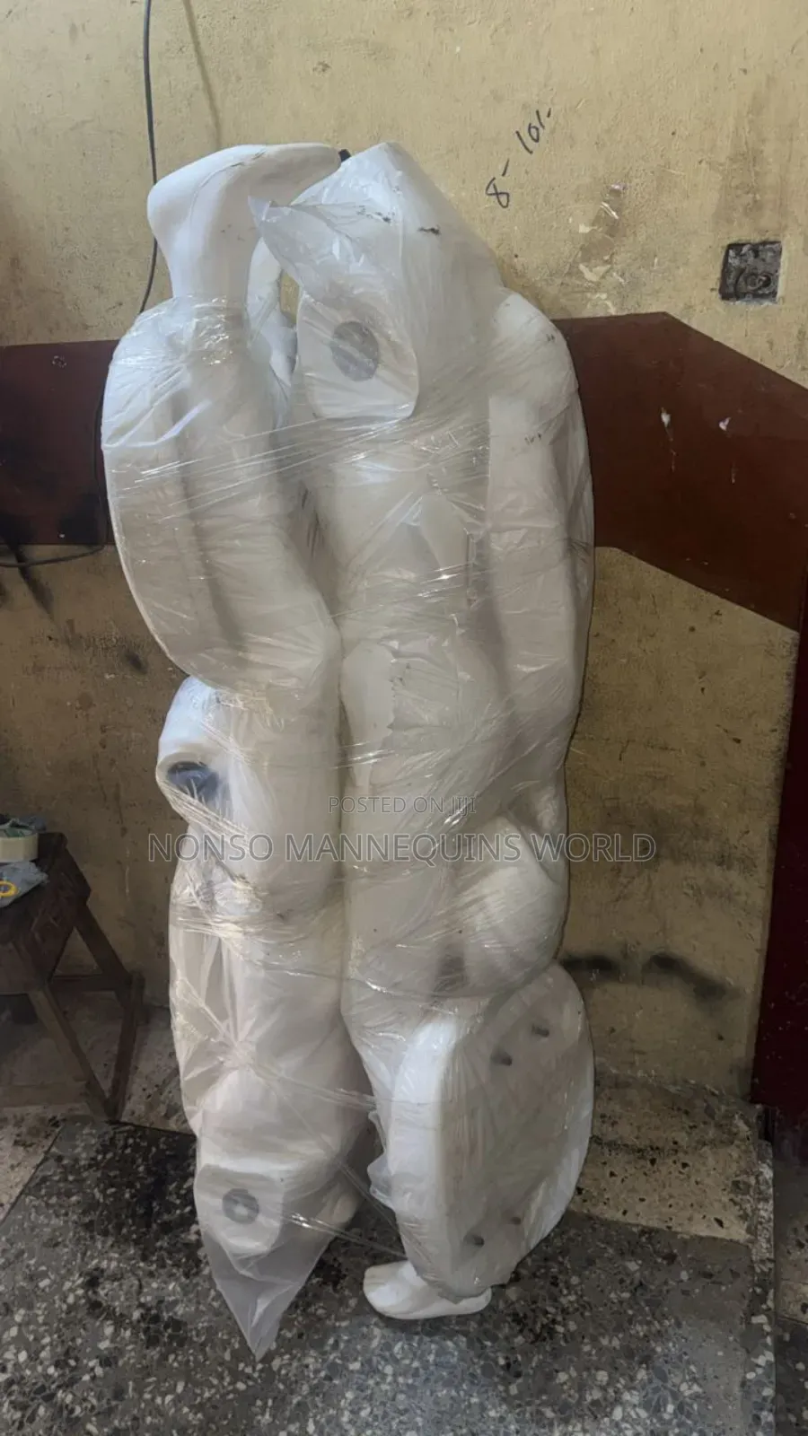 Spider Head Huge Male Complete Plastic Mannequin
