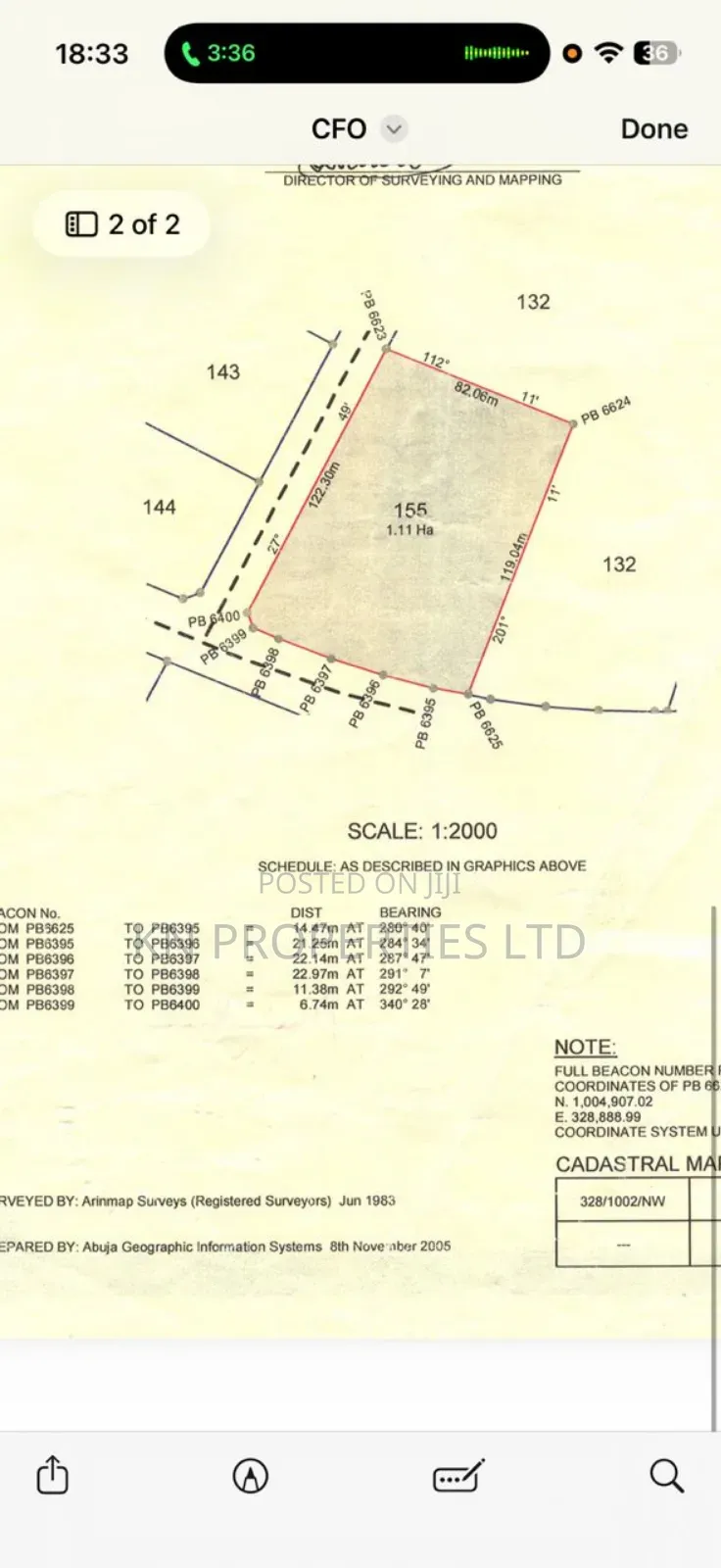For Sale 1.11 Hectares in Mabushi