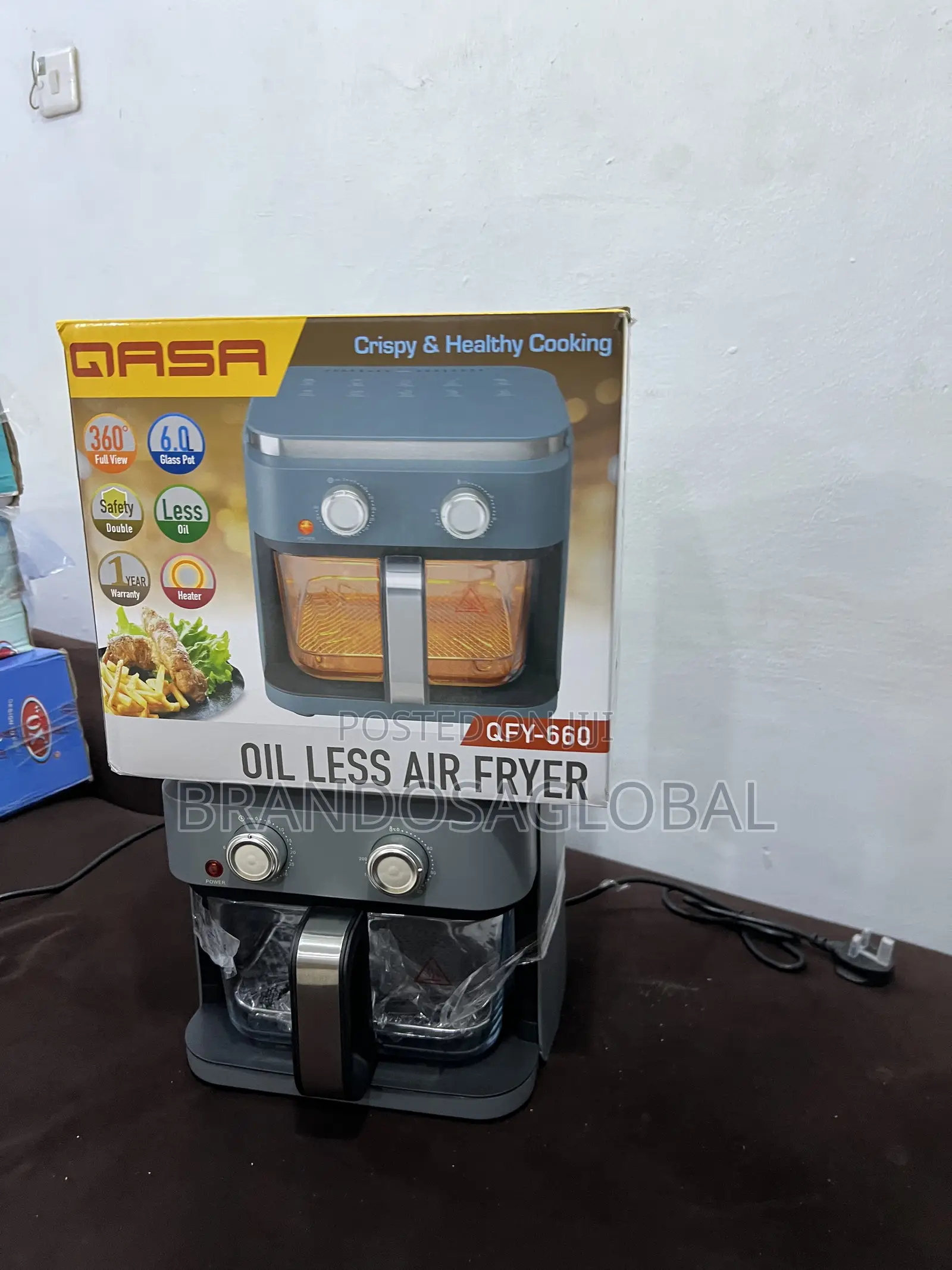 Qasa 6l Air Fryer Built for Dependable Cooking Sessions [Qfy 660]