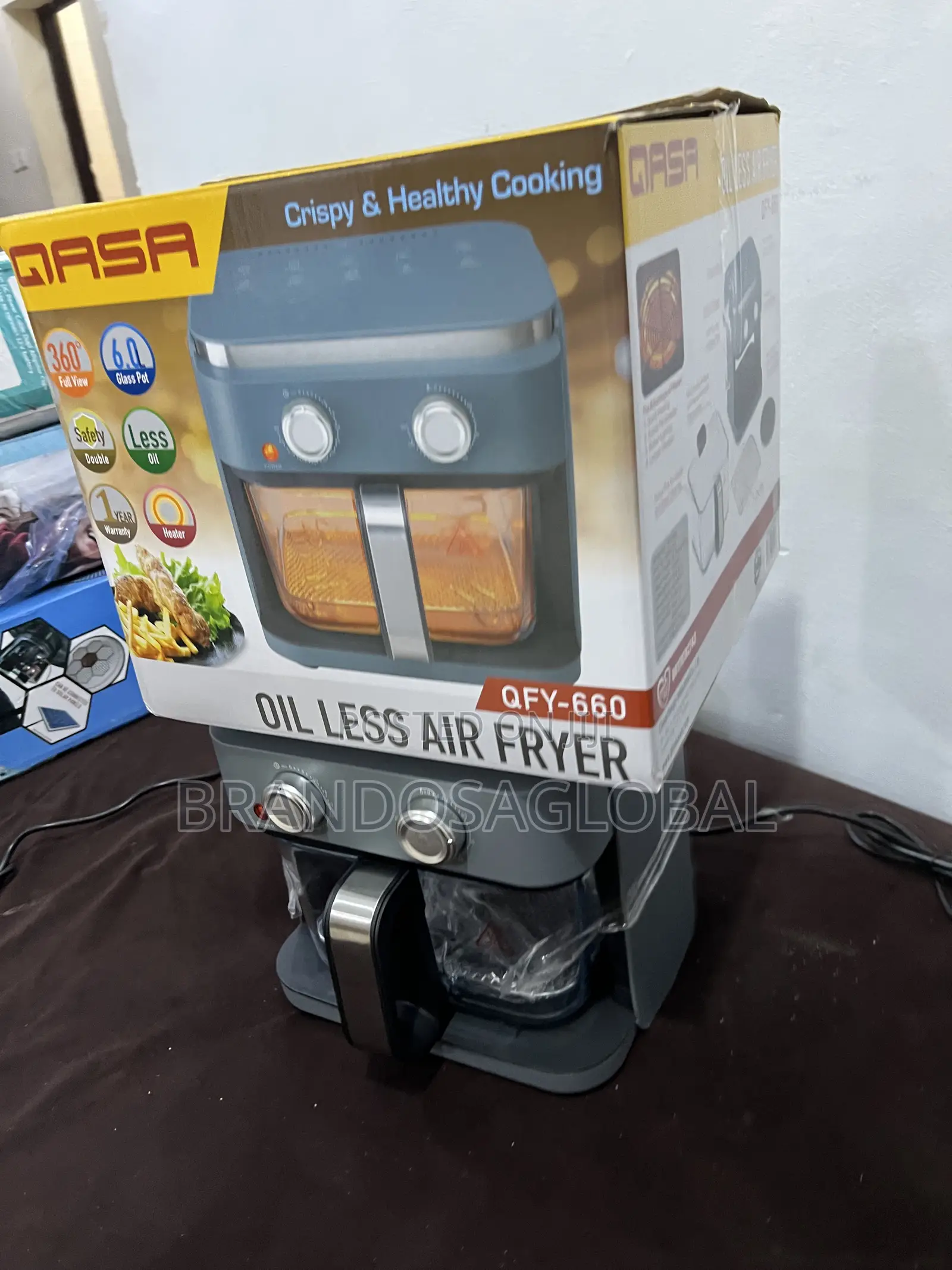 Qasa 6l Oilless Air Fryer Designed for Home Convenience [Qfy 660]