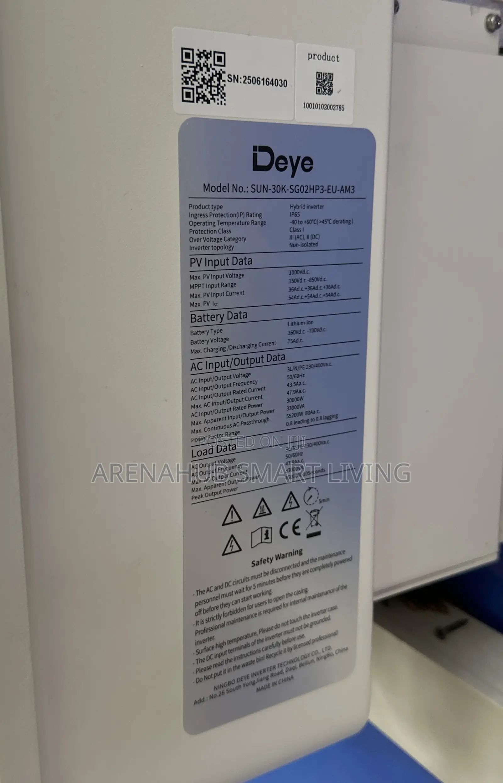 30kva Deye Ip65 Inverter