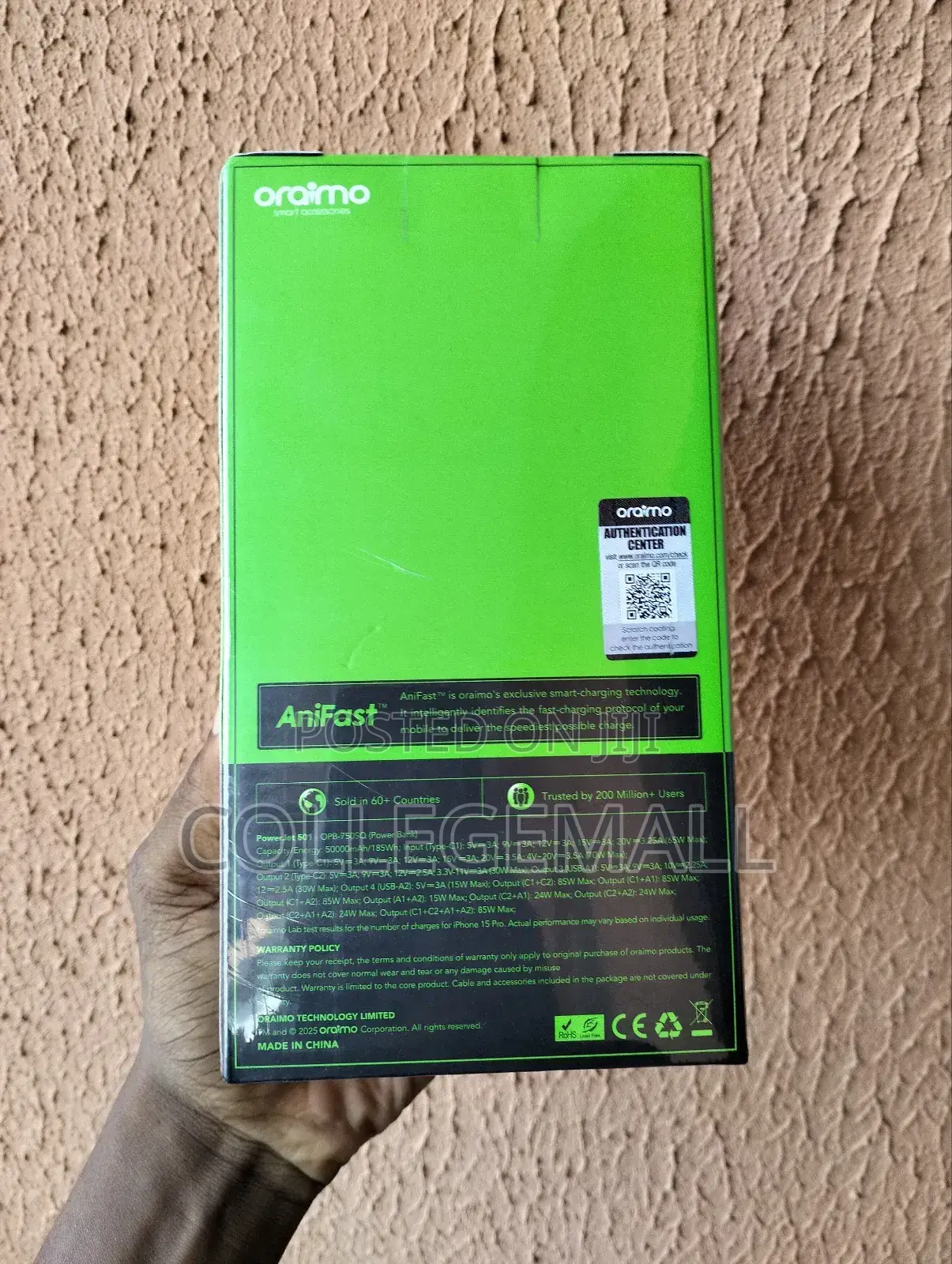 Oraimo Powerjet 501 (50,000mah) Powerbank