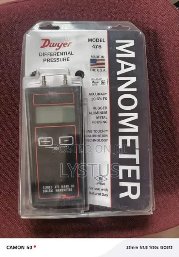 Differential Pressure Digital Manometer- Dwyer 475