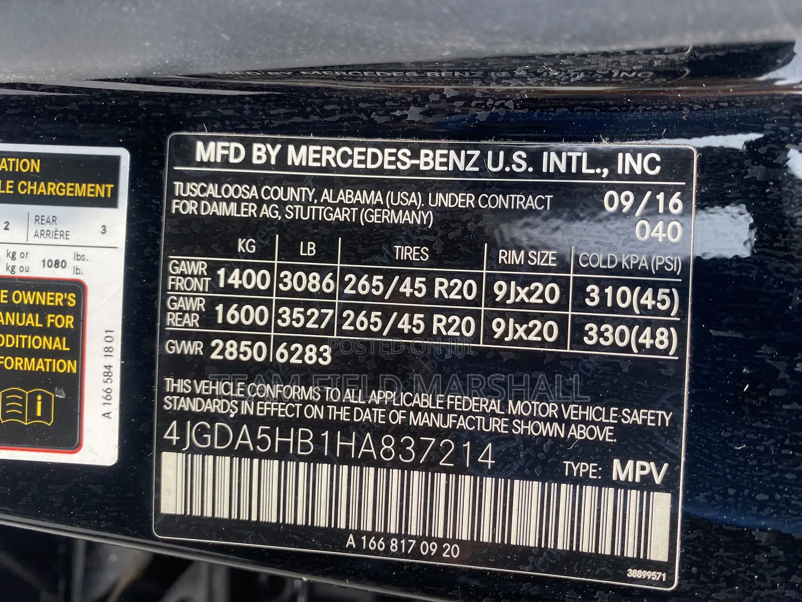 Mercedes-Benz GLE-Class GLE 350d 4MATIC 2017 Black