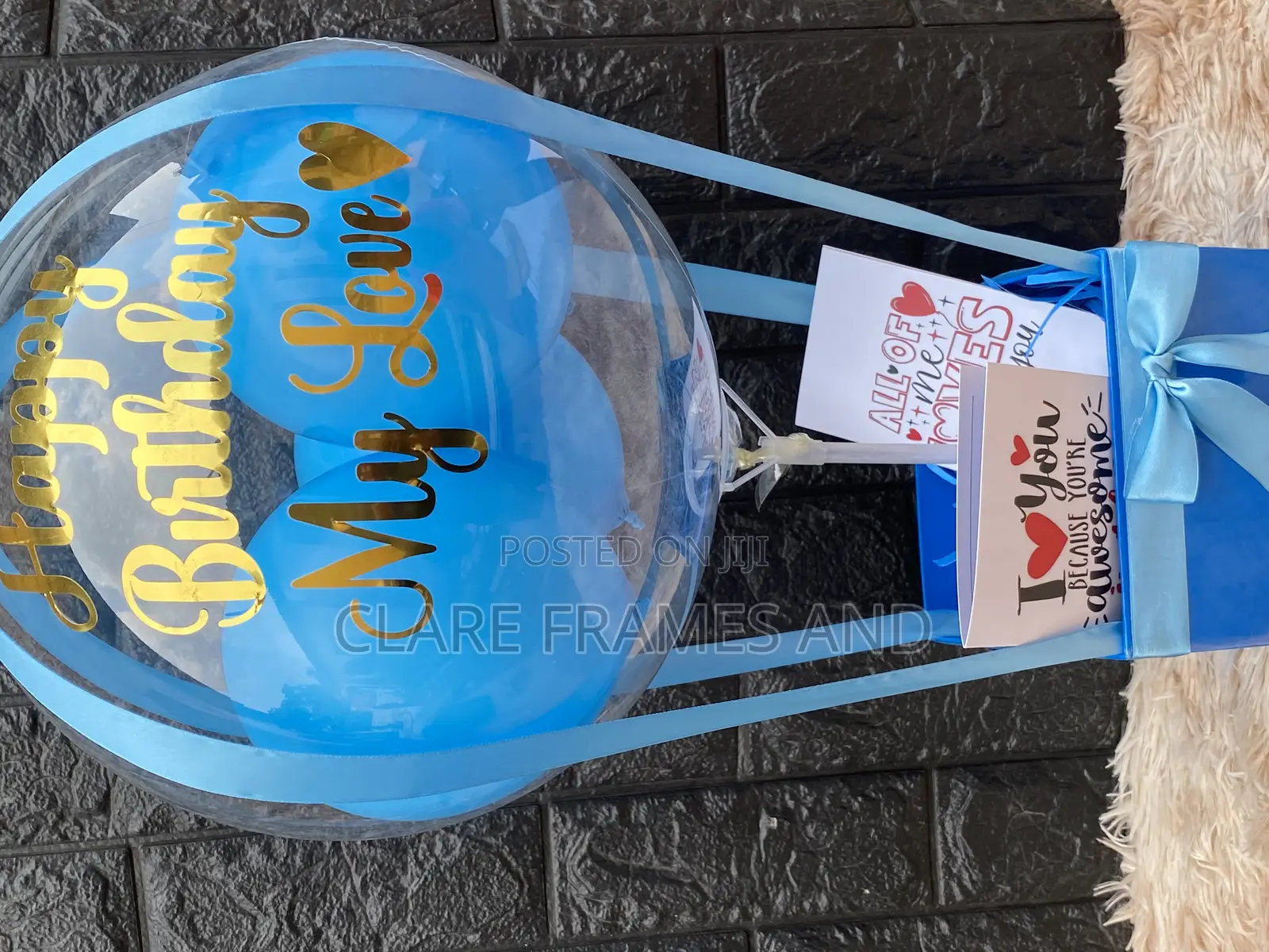 Empty Hot Air Balloon With Card