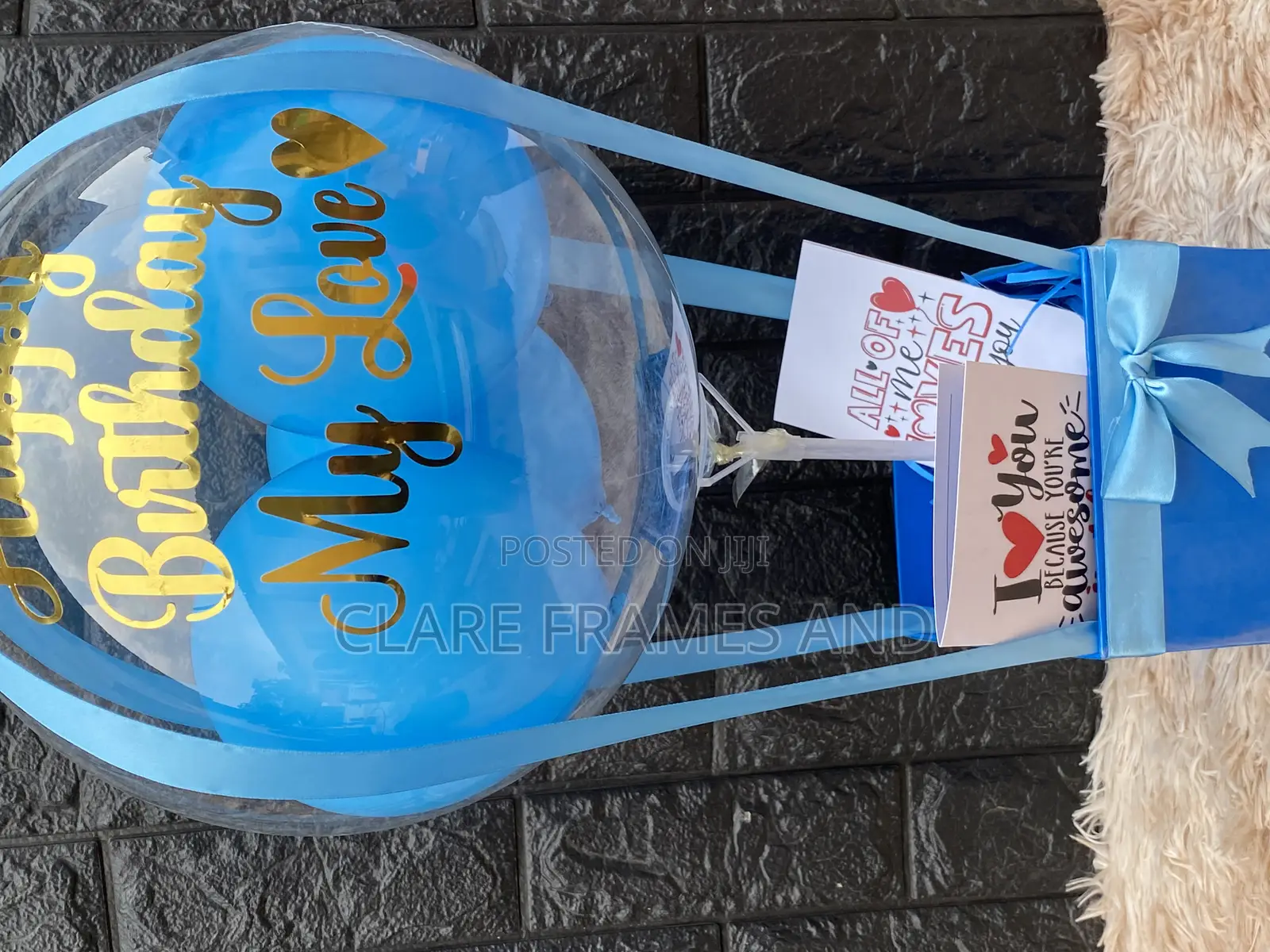 Empty Hot Air Balloon With Card